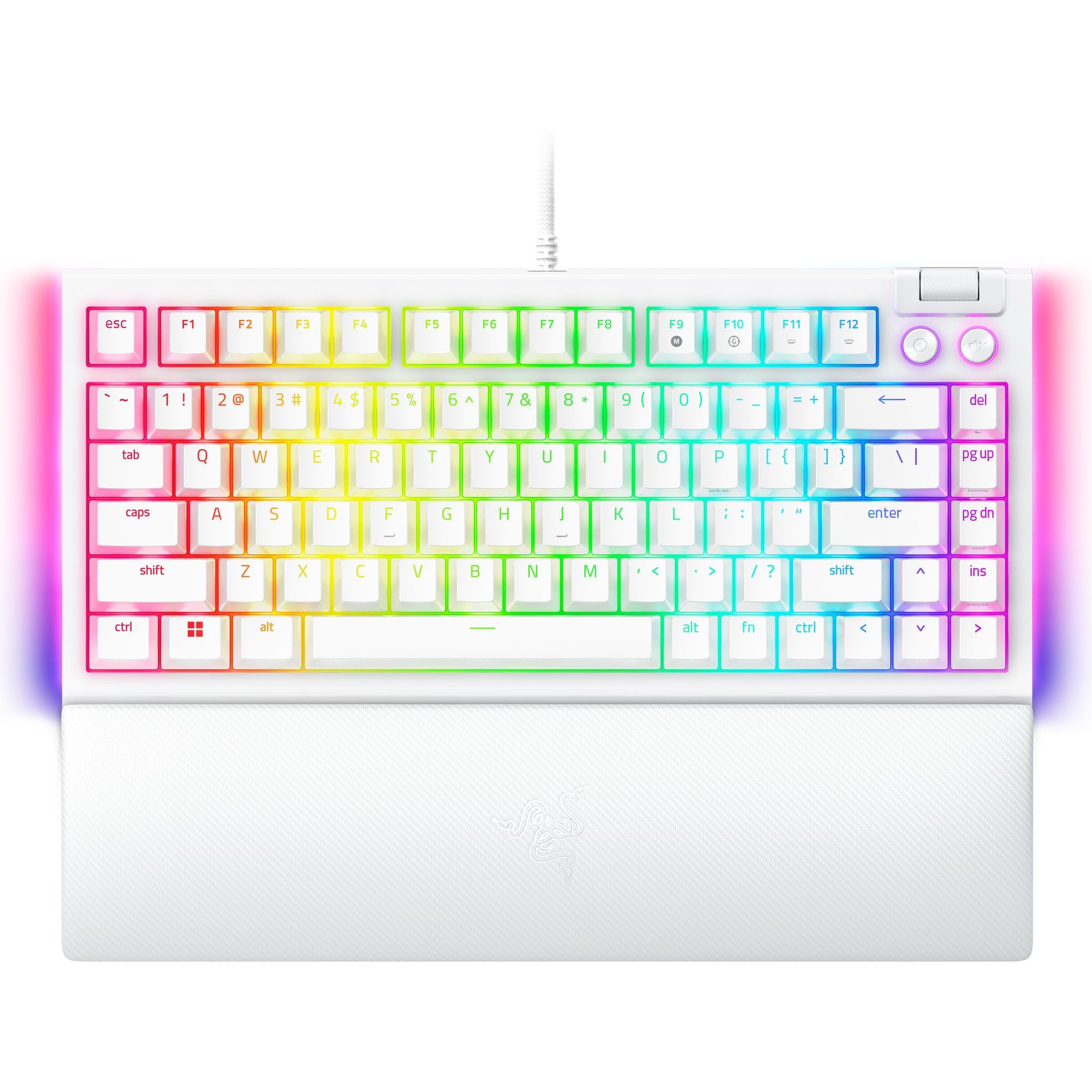 razer-blackwidow-v4-75-mechanical-gaming-keyboard-hot-swappable-orange-tactile-s image 1