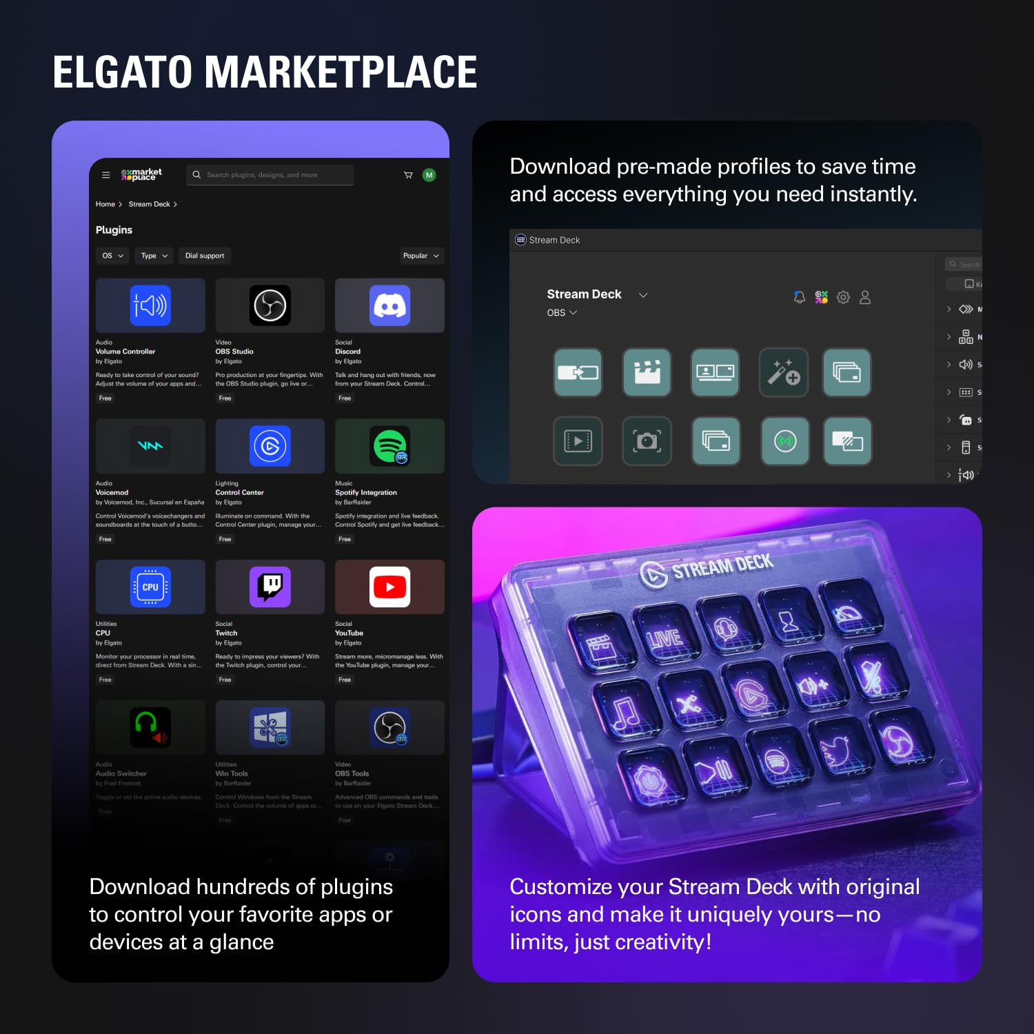 elgato-stream-deck-audio-mixer-and-studio-controller-with-lcd-keys-dials-and-tou image 8