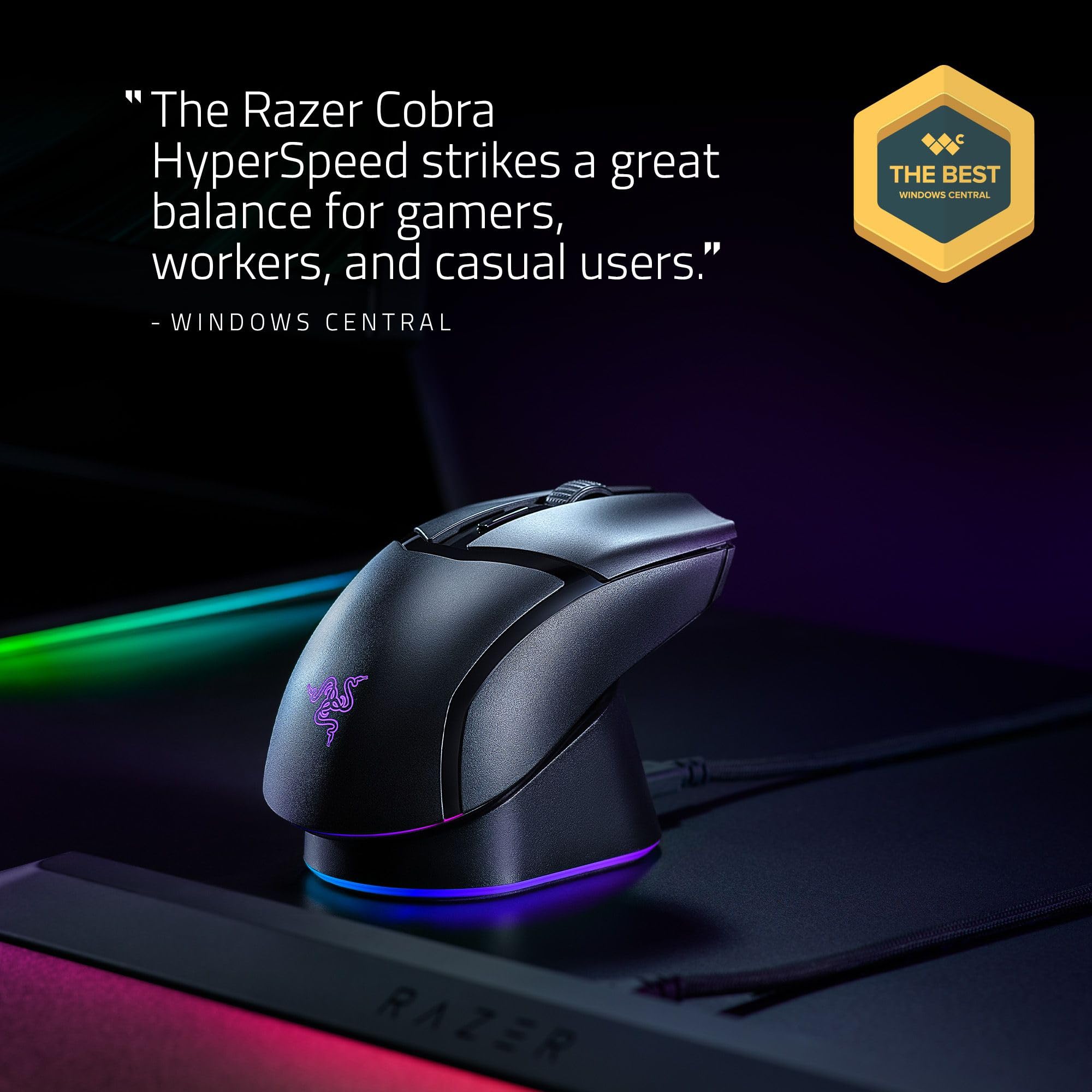 razer-cobra-hyperspeed-wireless-gaming-mouse-26k-sensor-optical-switches-chroma- image 2