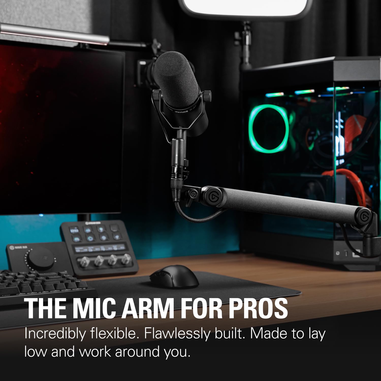 elgato-wave-mic-arm-pro-gas-spring-microphone-arm-supports-up-to-3kg-silent-adju image 2