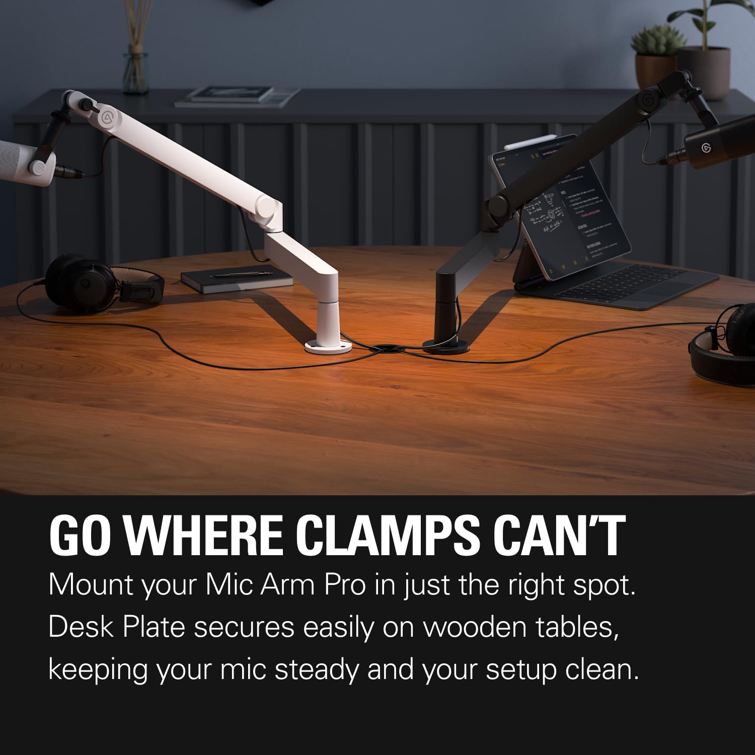elgato-wave-desk-plate-flange-mount-for-mic-arms-screw-in-setup-fits-wooden-desk image 2