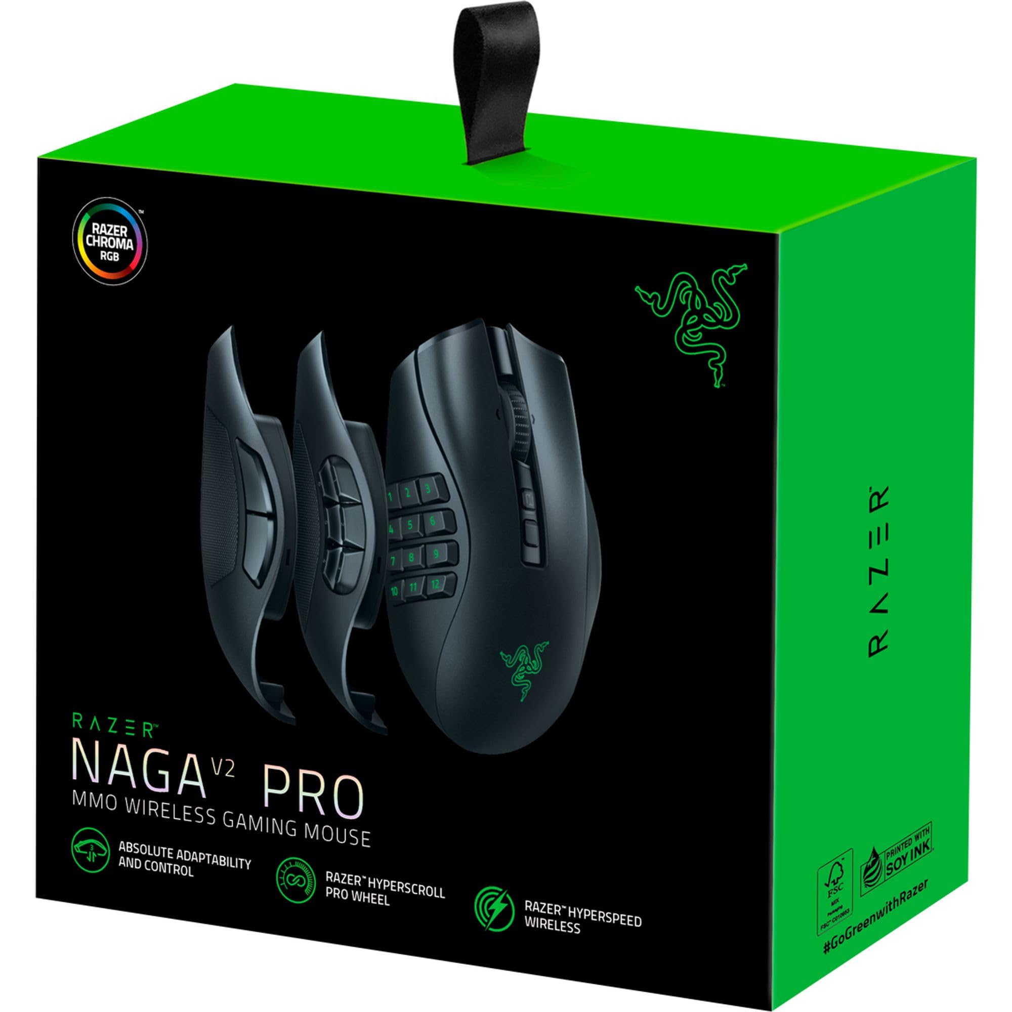 razer-naga-v2-pro-wireless-mmo-gaming-mouse-with-3-swappable-side-plates-30k-dpi image 8