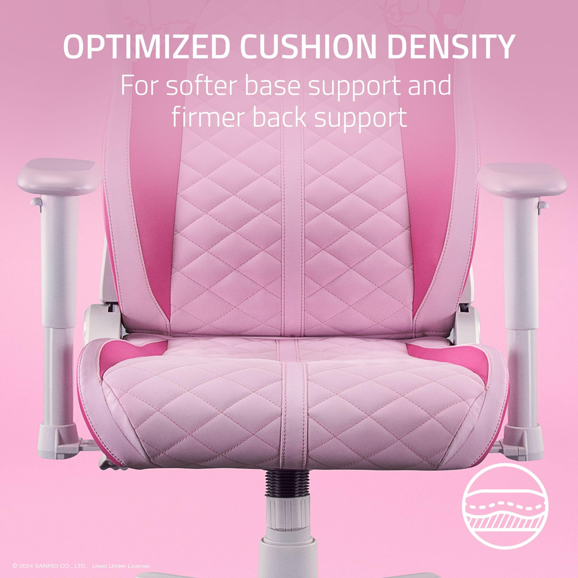razer-enki-x-essential-gaming-chair-hello-kitty-friends-edition-all-day-comfort- image 5