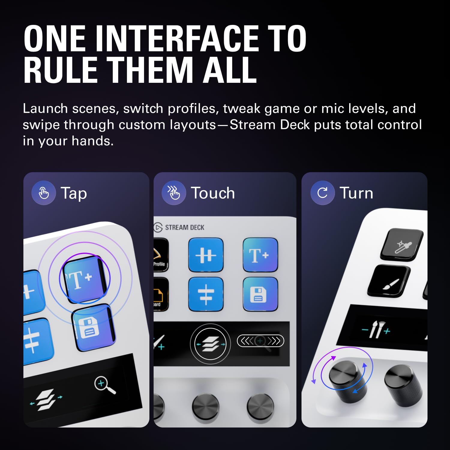 elgato-stream-deck-white-audio-mixer-and-studio-controller-with-lcd-keys-dials-a image 5