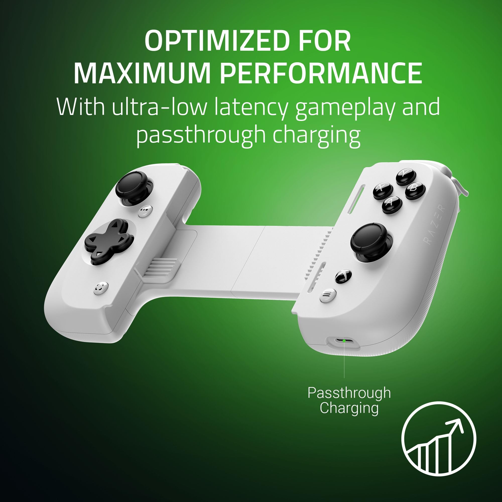 razer-kishi-v2-mobile-gaming-controller-for-iphone-lightning-xbox-edition-white image 5