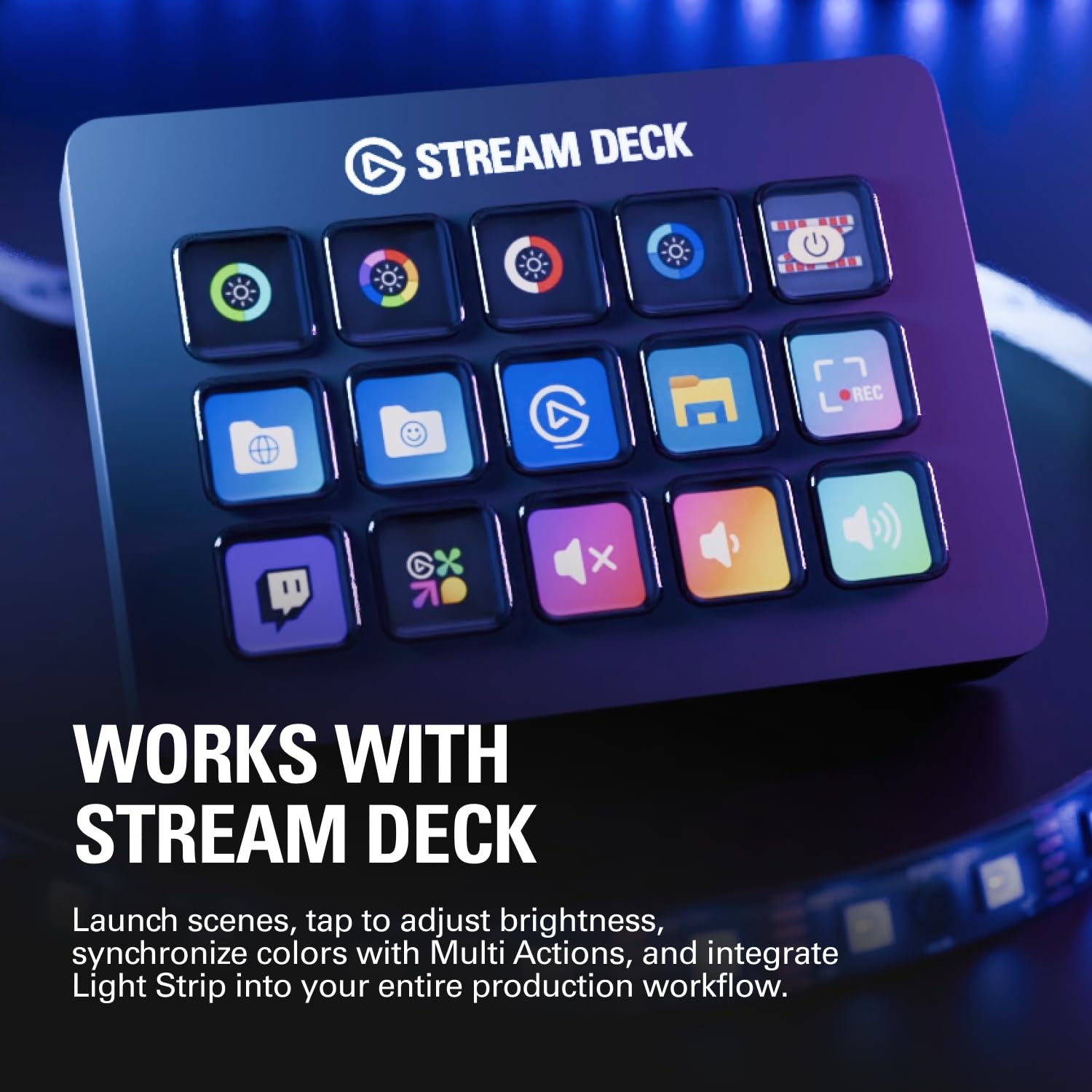 elgato-light-strip-pro-addressable-rgb-led-strip-120-leds-16m-colors-ai-scenes-m image 6