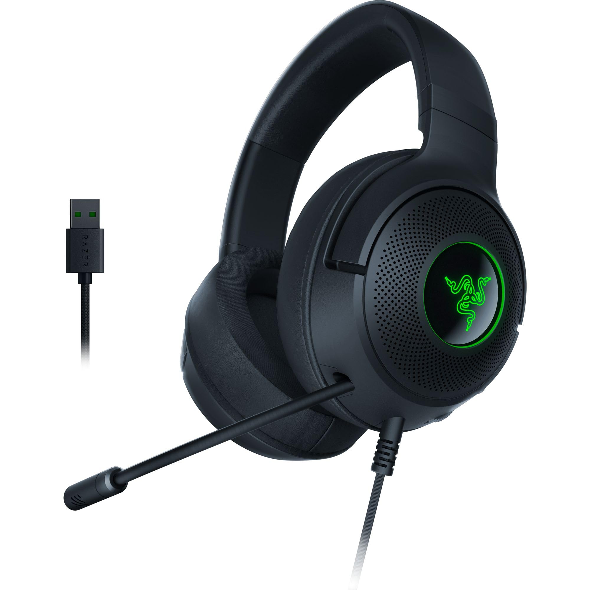 razer-kraken-v3-x-wired-usb-gaming-headset-7-1-surround-sound-triforce-40mm-driv image 1