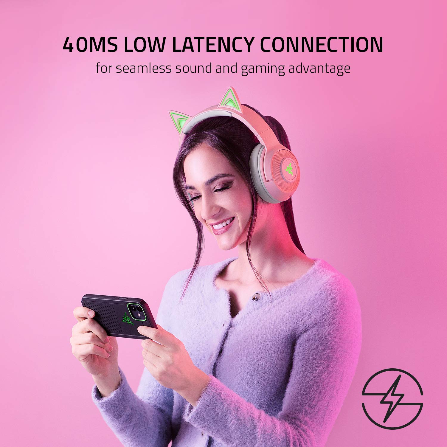 razer-kraken-bt-kitty-edition-wireless-bluetooth-headset-40ms-low-latency-custom image 4