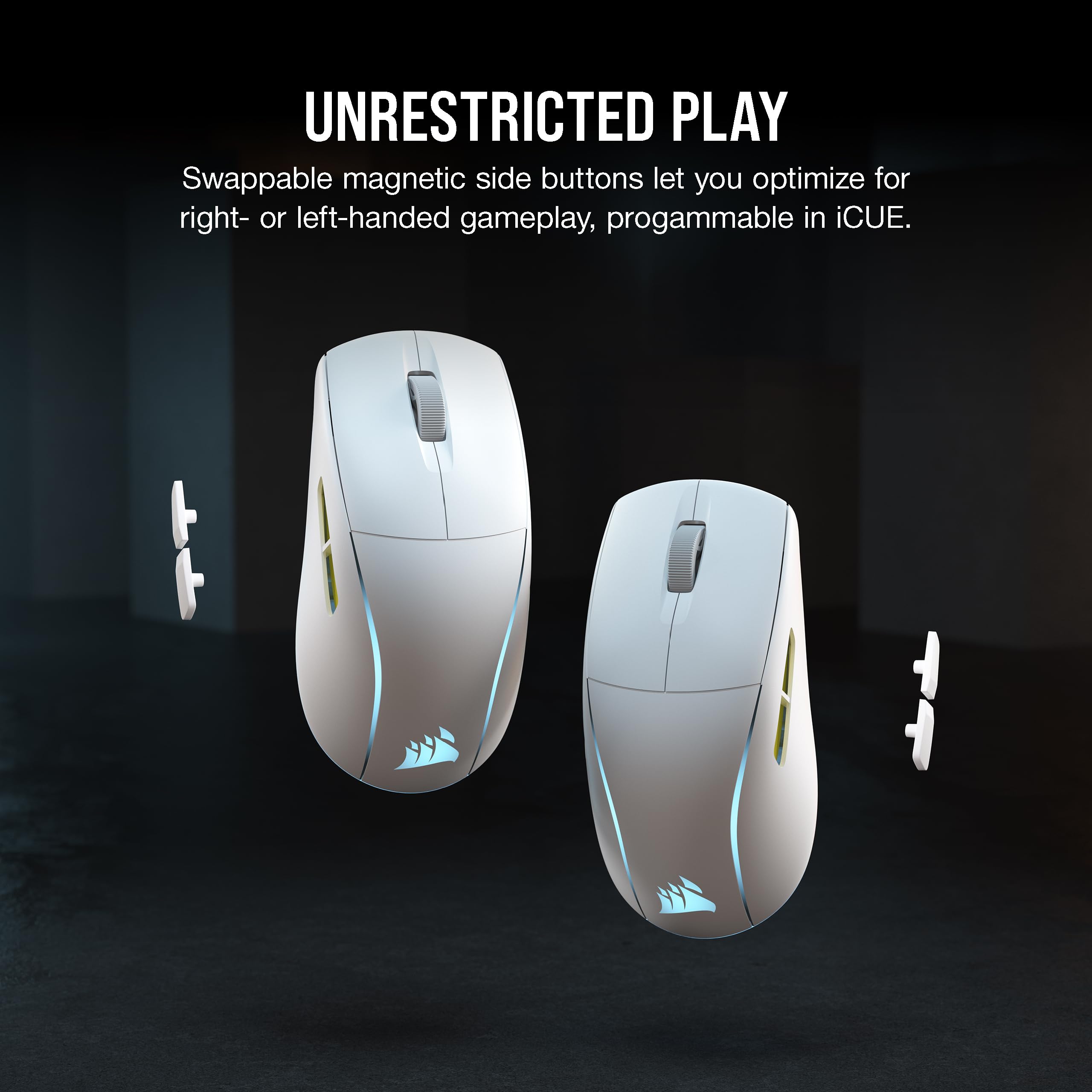 corsair-m75-wireless-rgb-gaming-mouse-26-000-dpi-89g-ambidextrous-swappable-side image 4