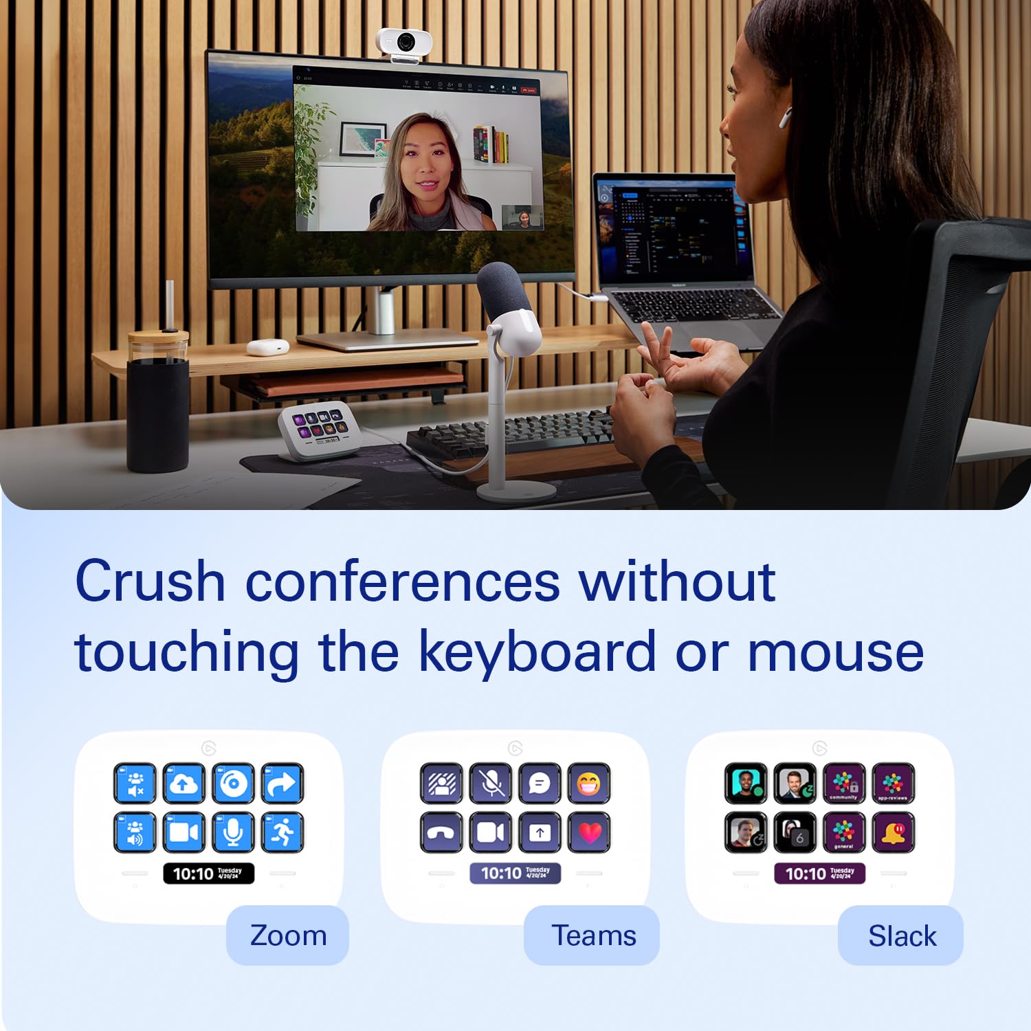 elgato-stream-deck-neo-8-customizable-keys-2-touch-points-automates-tasks-works- image 3