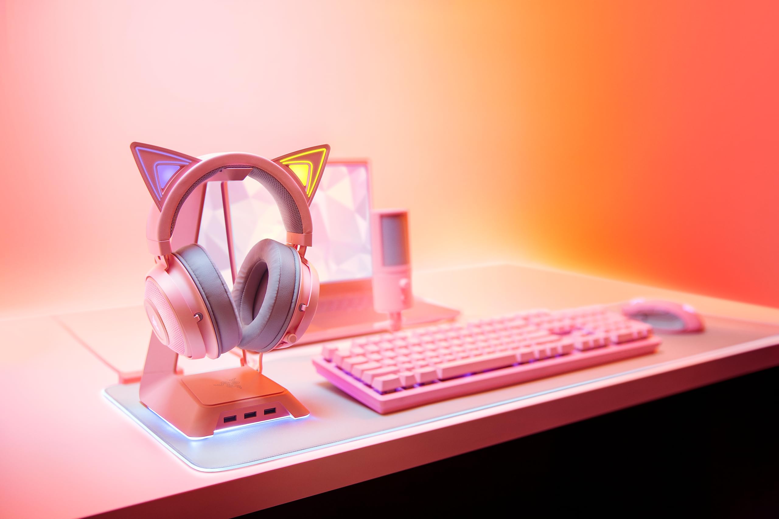razer-kraken-kitty-rgb-usb-gaming-headset-thx-7-1-spatial-surround-active-noise- image 7