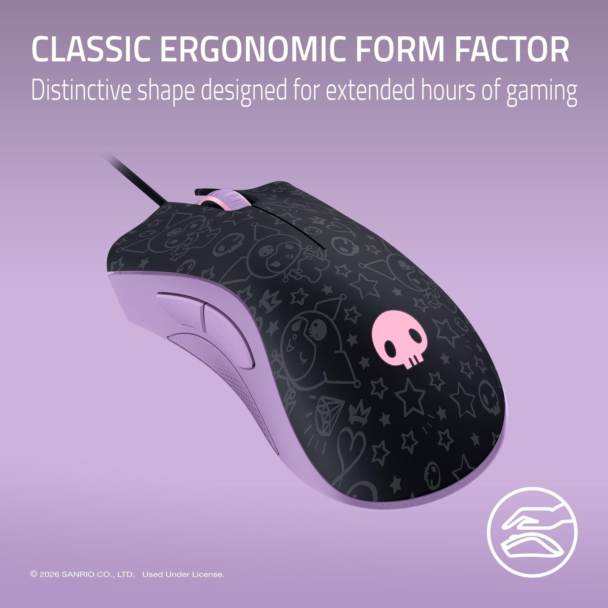 razer-deathadder-essential-kuromi-edition-wired-gaming-mouse image 5
