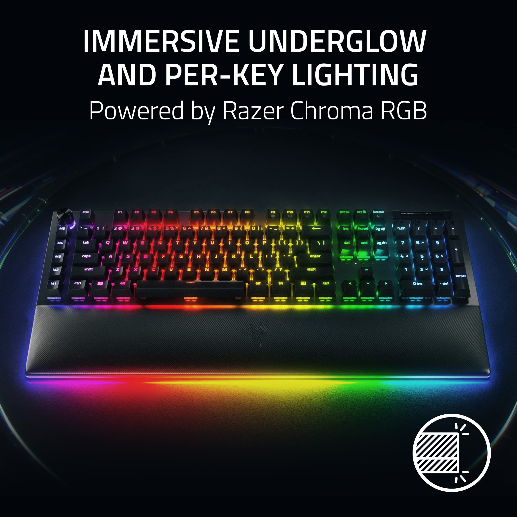 razer-blackwidow-v4-pro-wired-mechanical-gaming-keyboard-green-tactile-switches- image 3