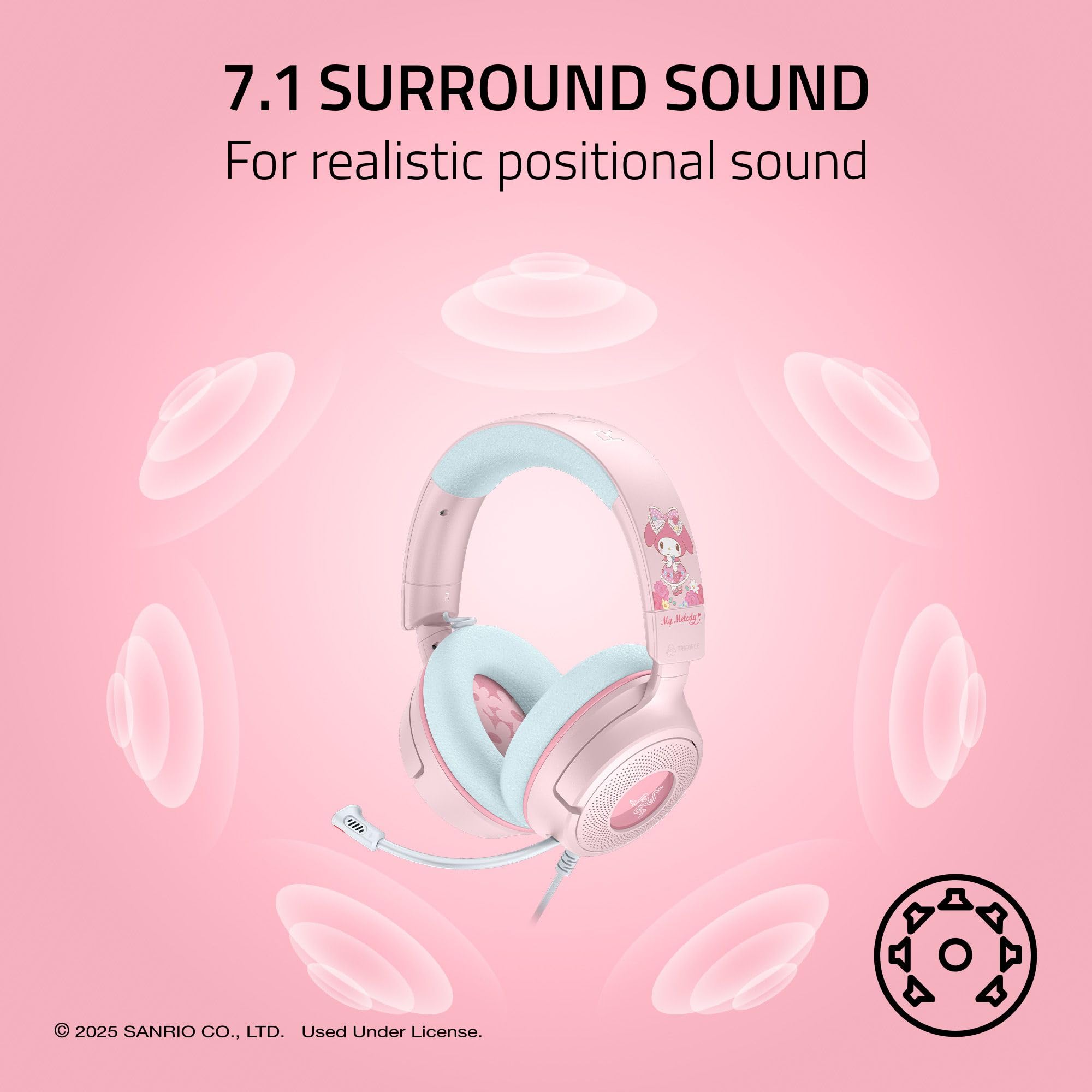 razer-kraken-v4-x-wired-gaming-headset-my-melody-edition-40mm-triforce-drivers-c image 4