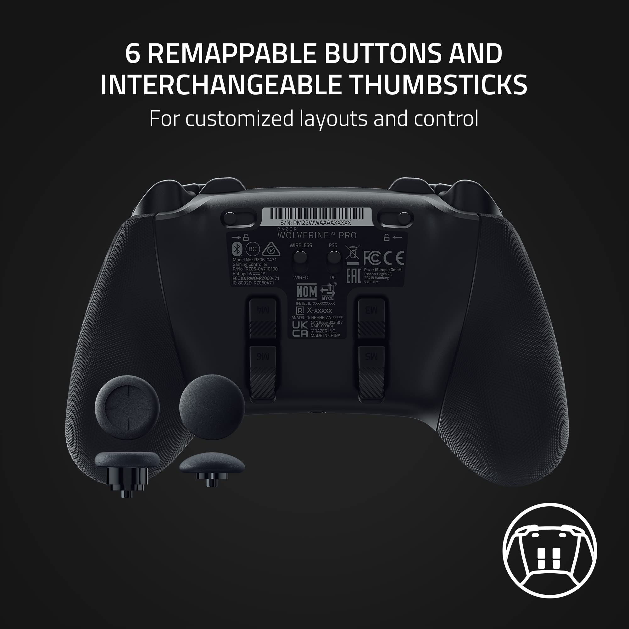 razer-wolverine-v2-pro-wireless-gaming-controller-for-ps5-pc-mecha-tactile-butto image 6