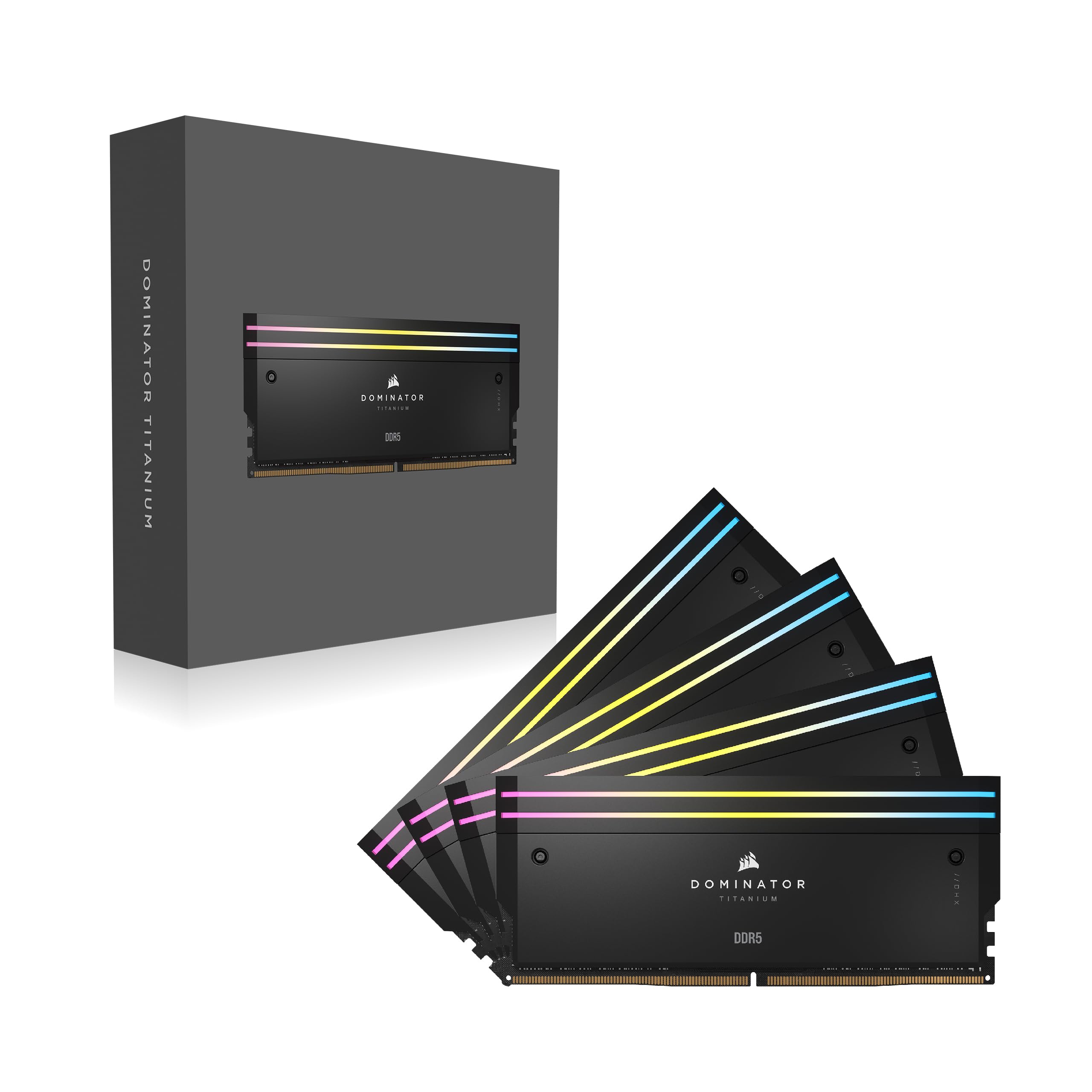 corsair-dominator-titanium-rgb-ddr5-ram-96gb-4x24gb-6400mhz-cl32 image 6