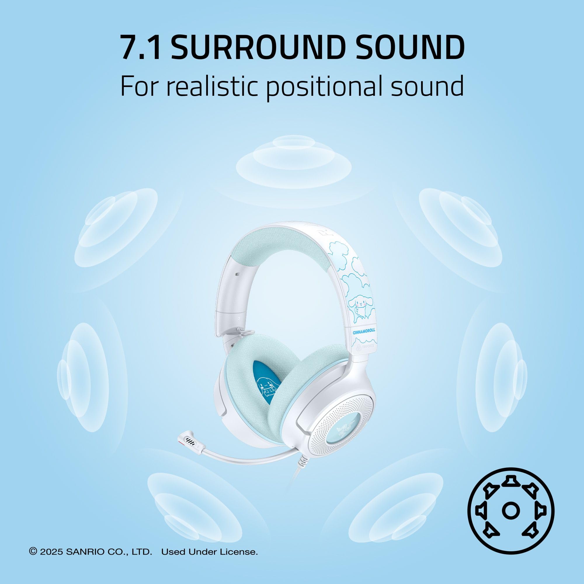 razer-kraken-v4-x-wired-gaming-headset-cinnamoroll-edition-40mm-drivers-cardioid image 4