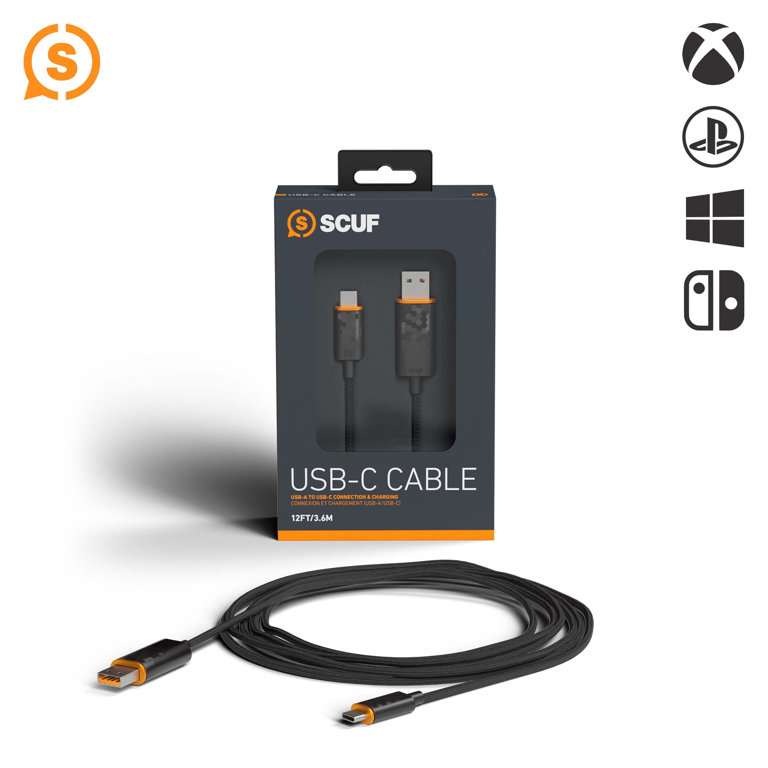 scuf-braided-usb-c-cable-6-ft-2-m-for-xbox-ps5-and-usb-c-devices-light-gray image 5