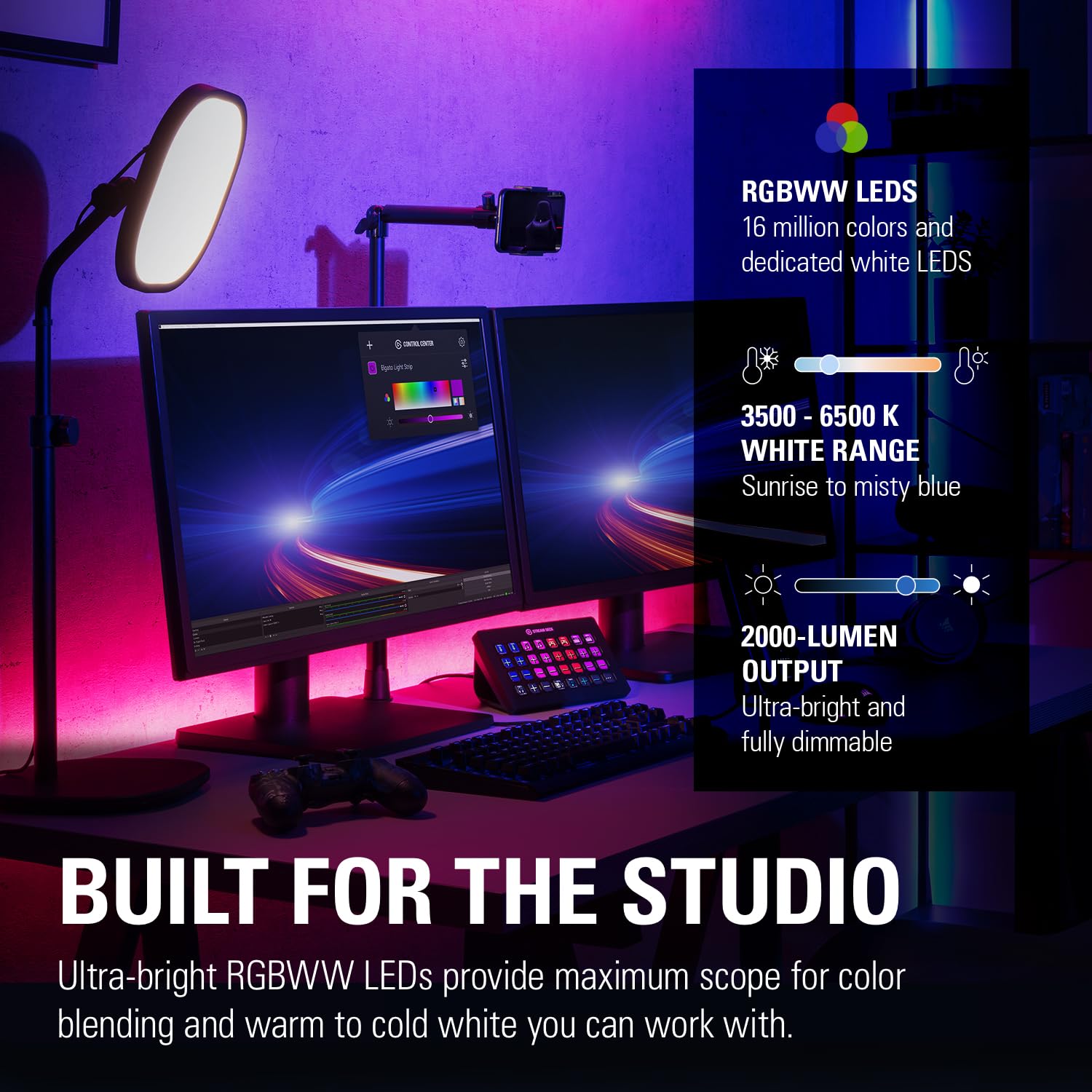 elgato-light-strip-extension-add-ambient-rgbww-to-your-studio-up-to-10m-total image 3