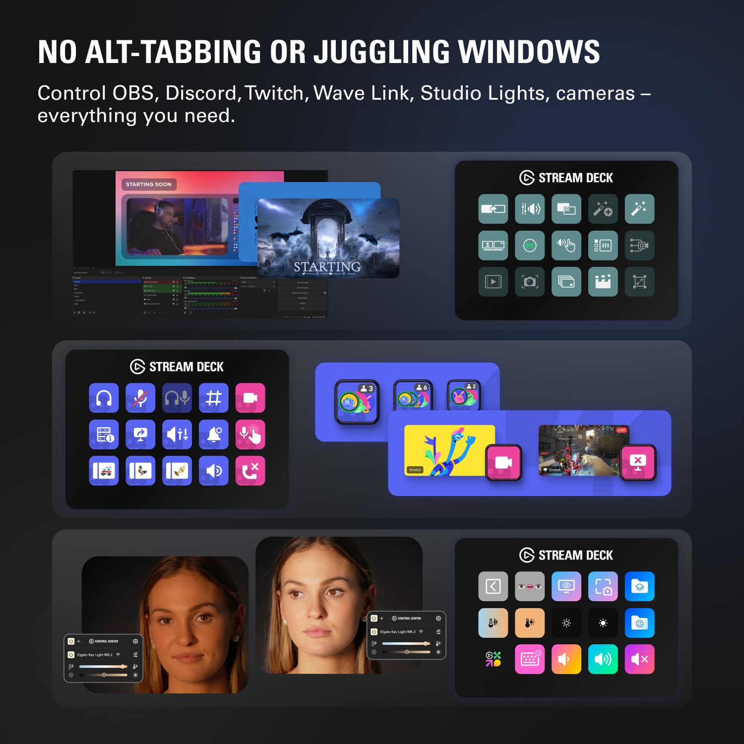 elgato-stream-deck-mk-2-studio-controller-15-macro-keys-visual-feedback-works-wi image 4