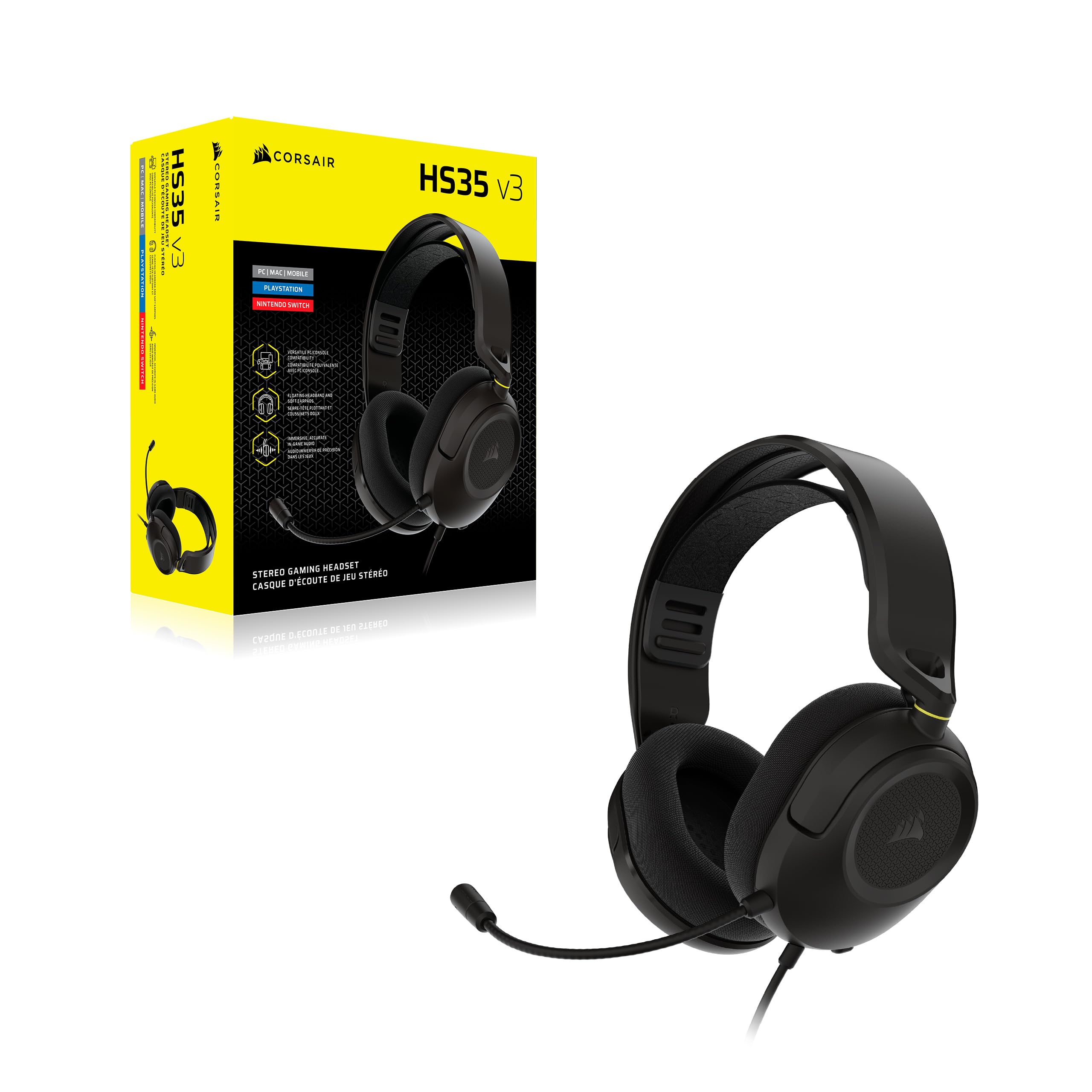 corsair-hs35-v3-wired-gaming-headset-with-mic-3-5mm-pc-ps5-ps4-switch-xbox-mac-c image 7