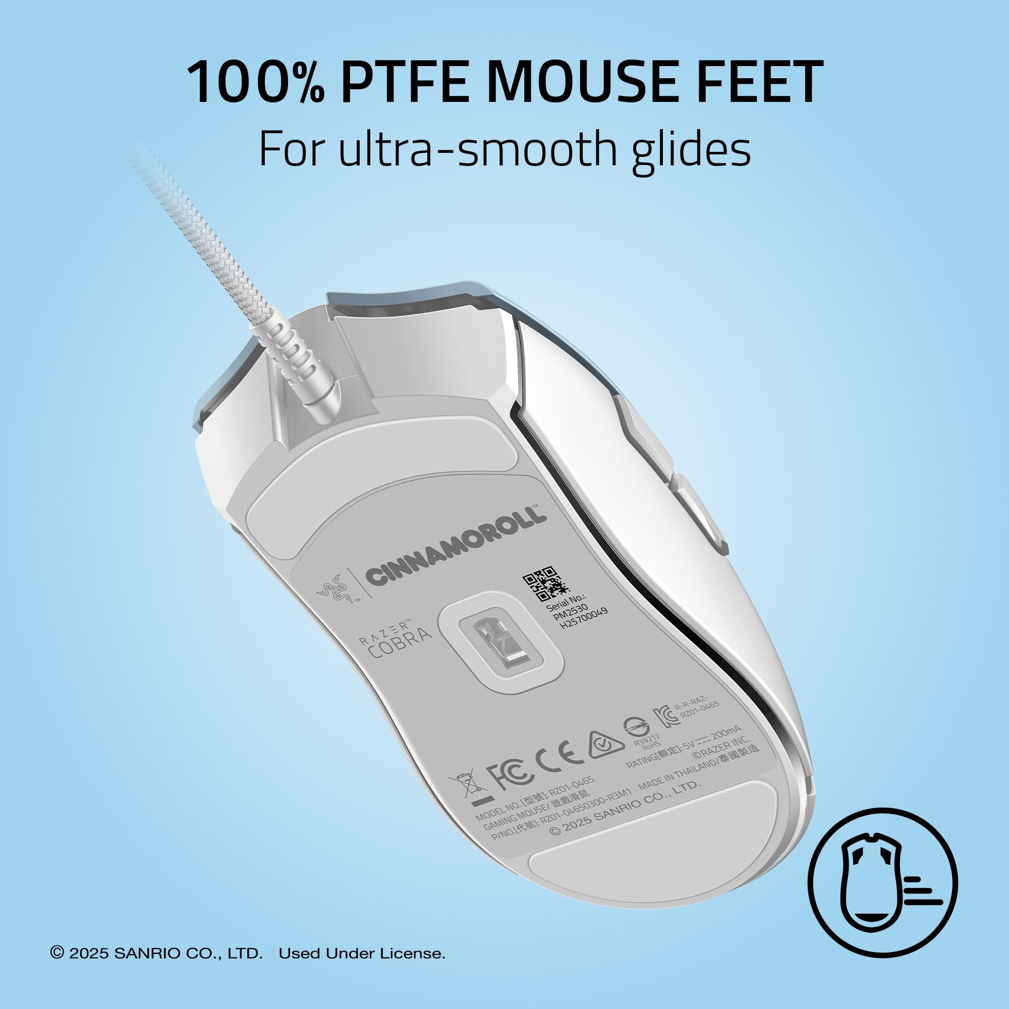 razer-cobra-cinnamoroll-edition-wired-gaming-mouse-58g-gen-3-optical-switches-85 image 7