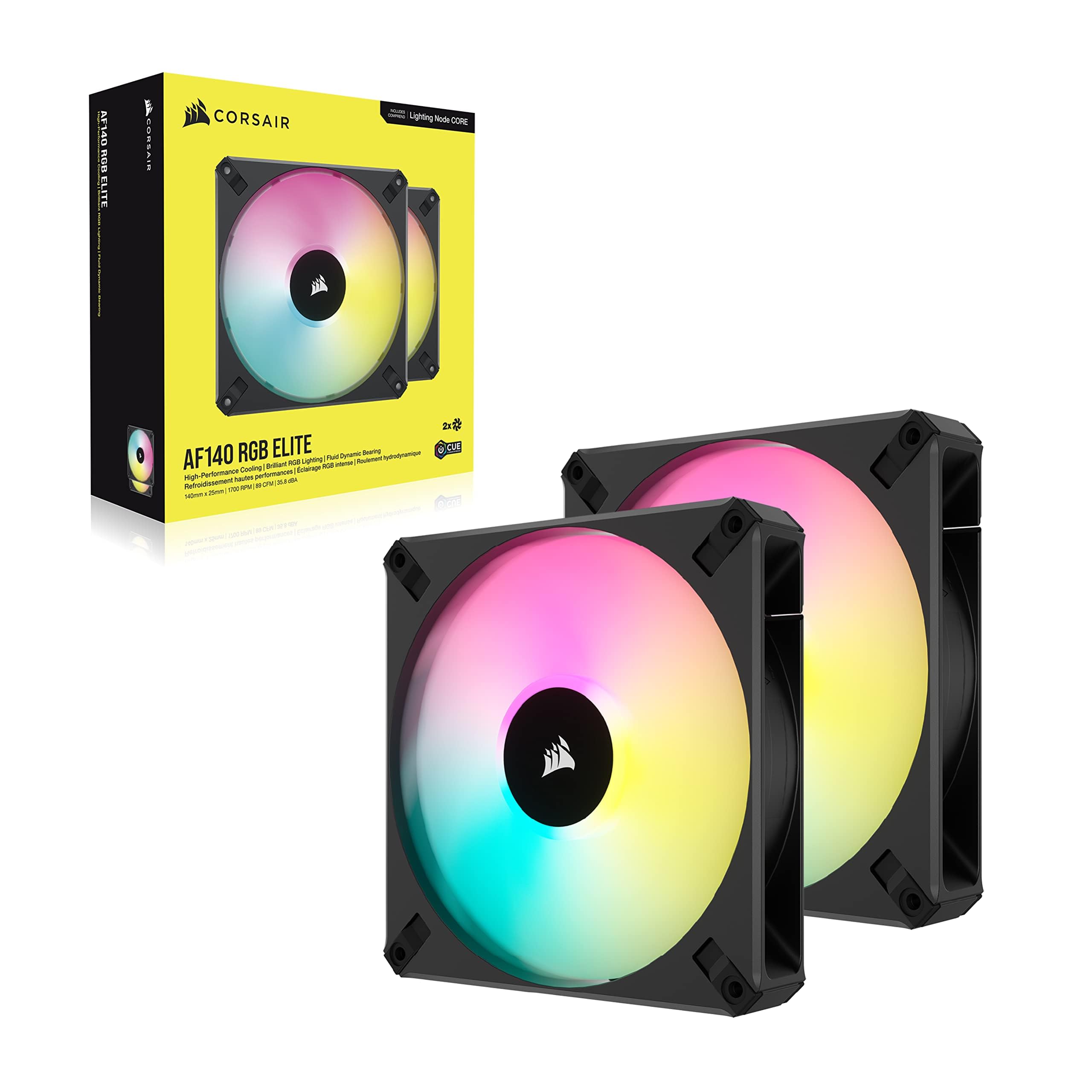 corsair-icue-af140-rgb-elite-140mm-pwm-dual-fan-kit-eight-rgb-leds-per-fan-airgu image 7