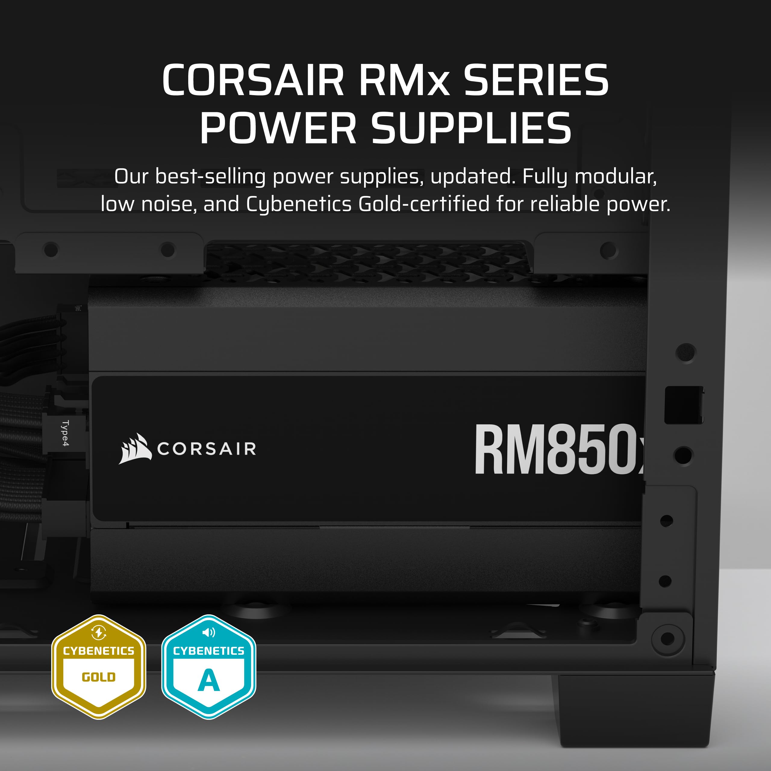 corsair-rm850x-fully-modular-atx-power-supply-atx-3-1-pcie-5-1-cybenetics-gold-n image 2
