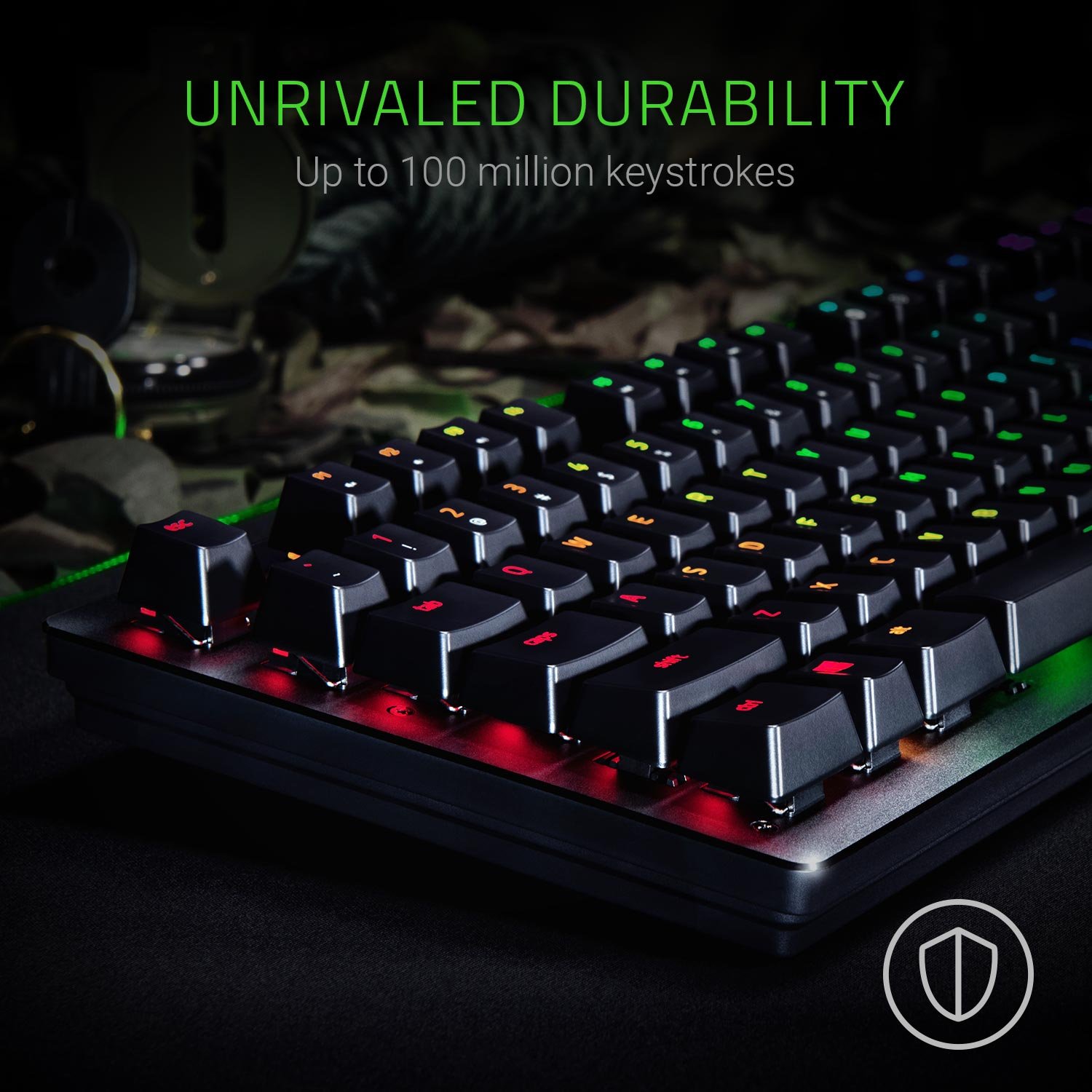 razer-huntsman-gaming-keyboard-clicky-optical-switches-chroma-rgb-aluminum-top-f image 5
