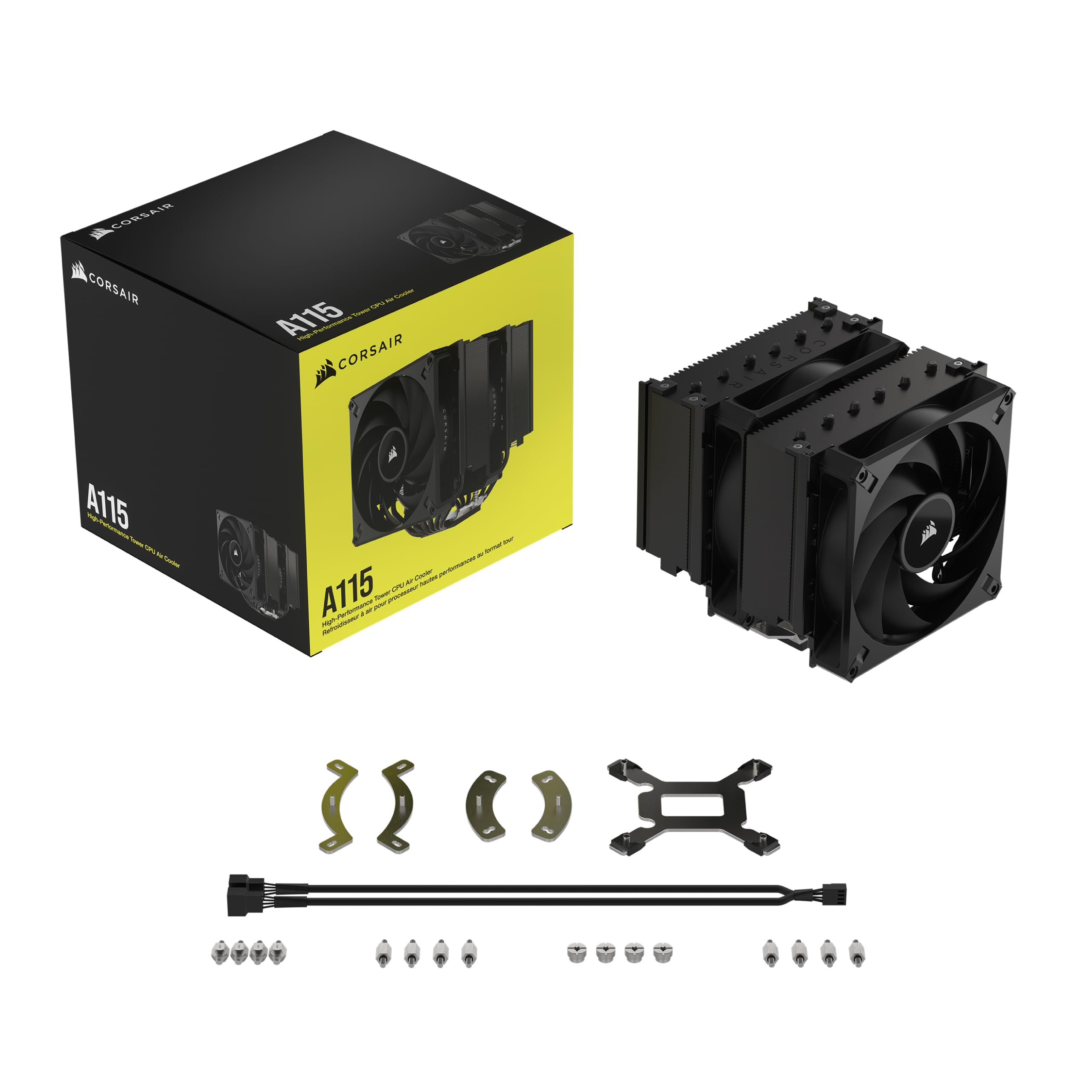 corsair-a115-high-performance-tower-cpu-air-cooler-270w-tdp-dual-af140-elite-fan image 7