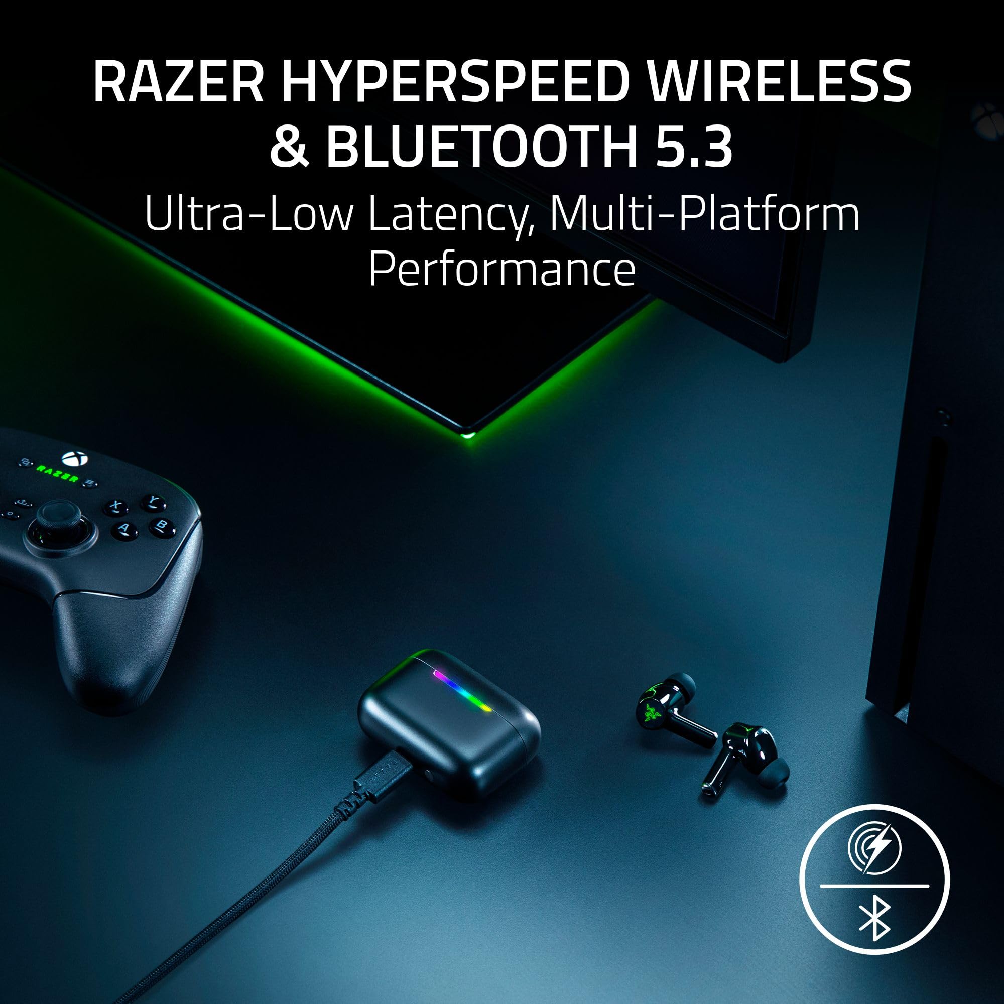 razer-hammerhead-v3-x-hyperspeed-wireless-multi-platform-gaming-earbuds-for-xbox image 2