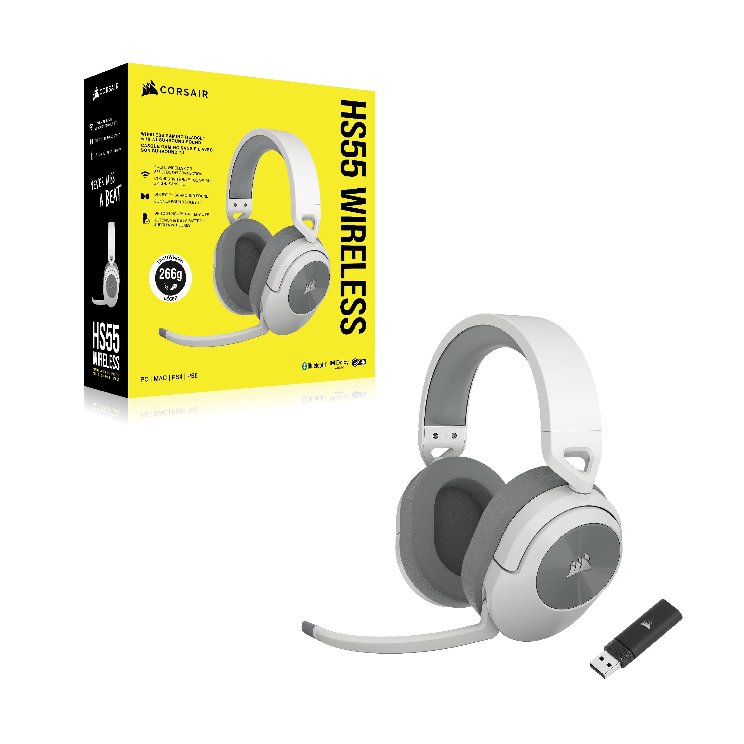 corsair-hs55-wireless-gaming-headset-with-bluetooth-white image 7