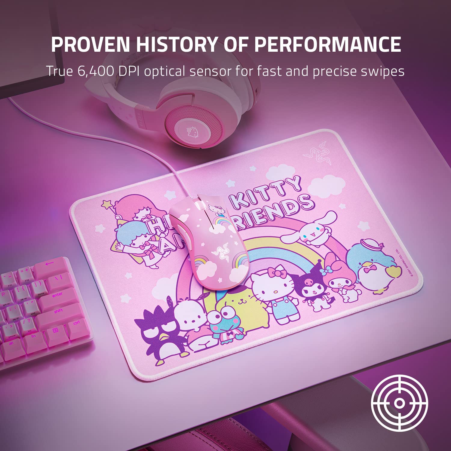 razer-deathadder-essential-goliathus-medium-bundle-hello-kitty-friends-edition image 2