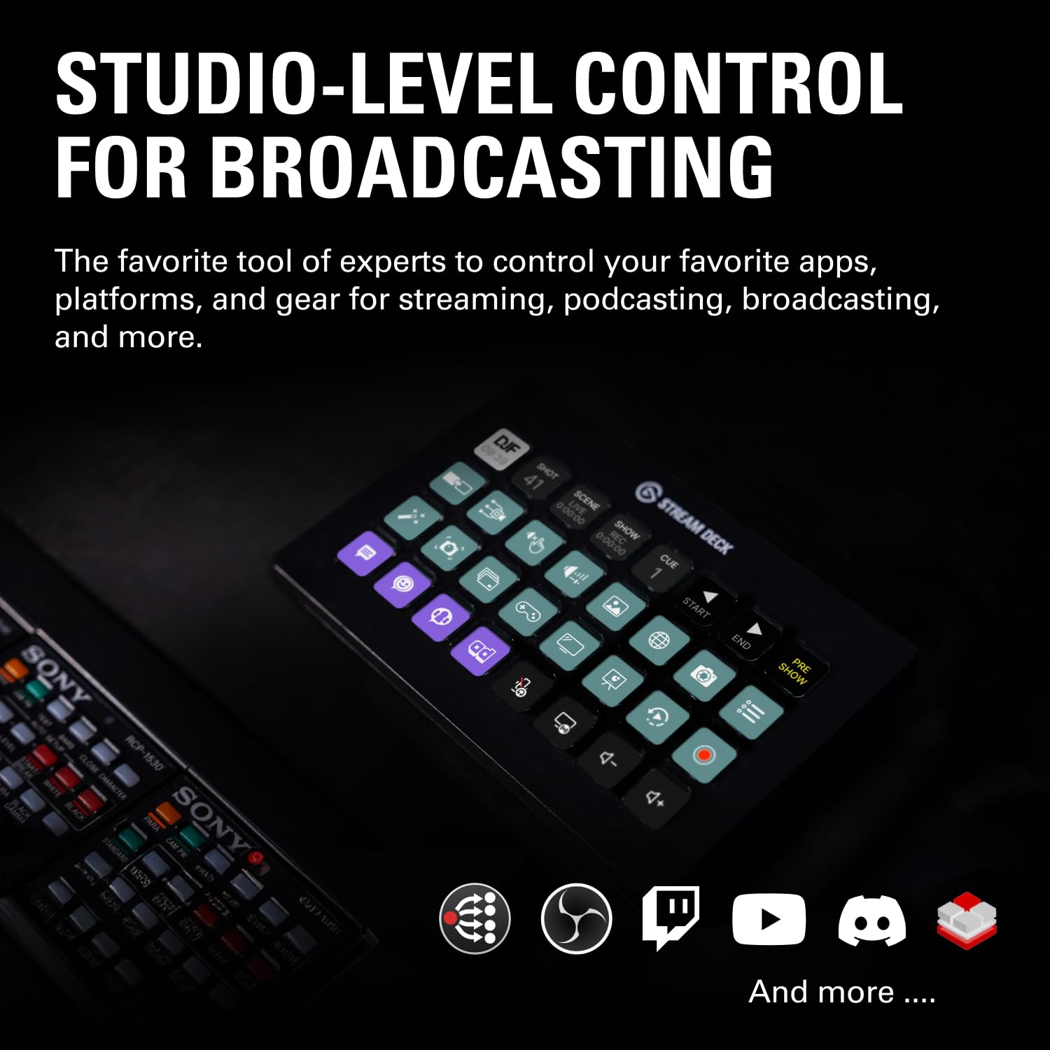 elgato-stream-deck-xl-advanced-studio-controller-with-32-customizable-lcd-keys image 2