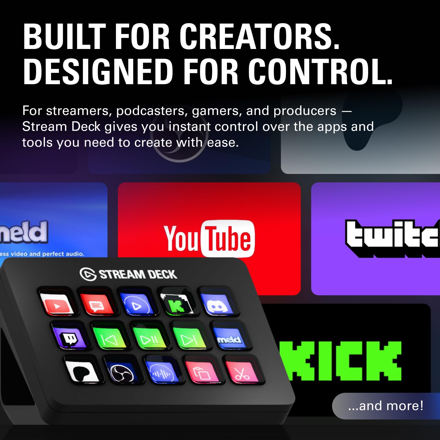 elgato-stream-deck-mk-2-studio-controller-15-macro-keys-visual-feedback-works-wi image 2
