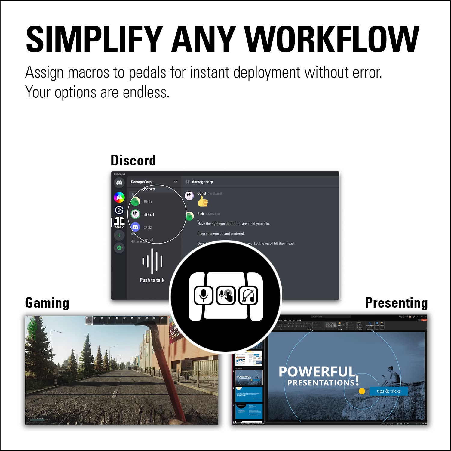 elgato-stream-deck-pedal-3-hands-free-macro-footswitches-with-interchangeable-sp image 6