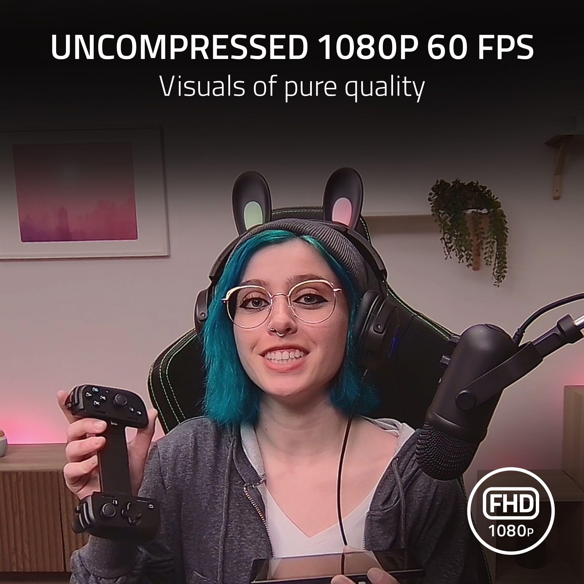 razer-kiyo-pro-usb-webcam-full-hd-1080p-60fps-adaptive-light-sensor-hdr-adjustab image 3