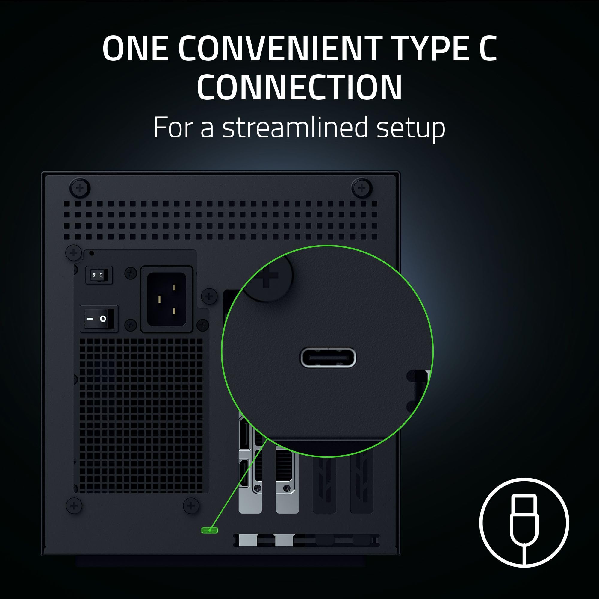 razer-core-x-v2-external-gpu-enclosure-thunderbolt-4-5-usb4-4-slot-140w-pd image 5