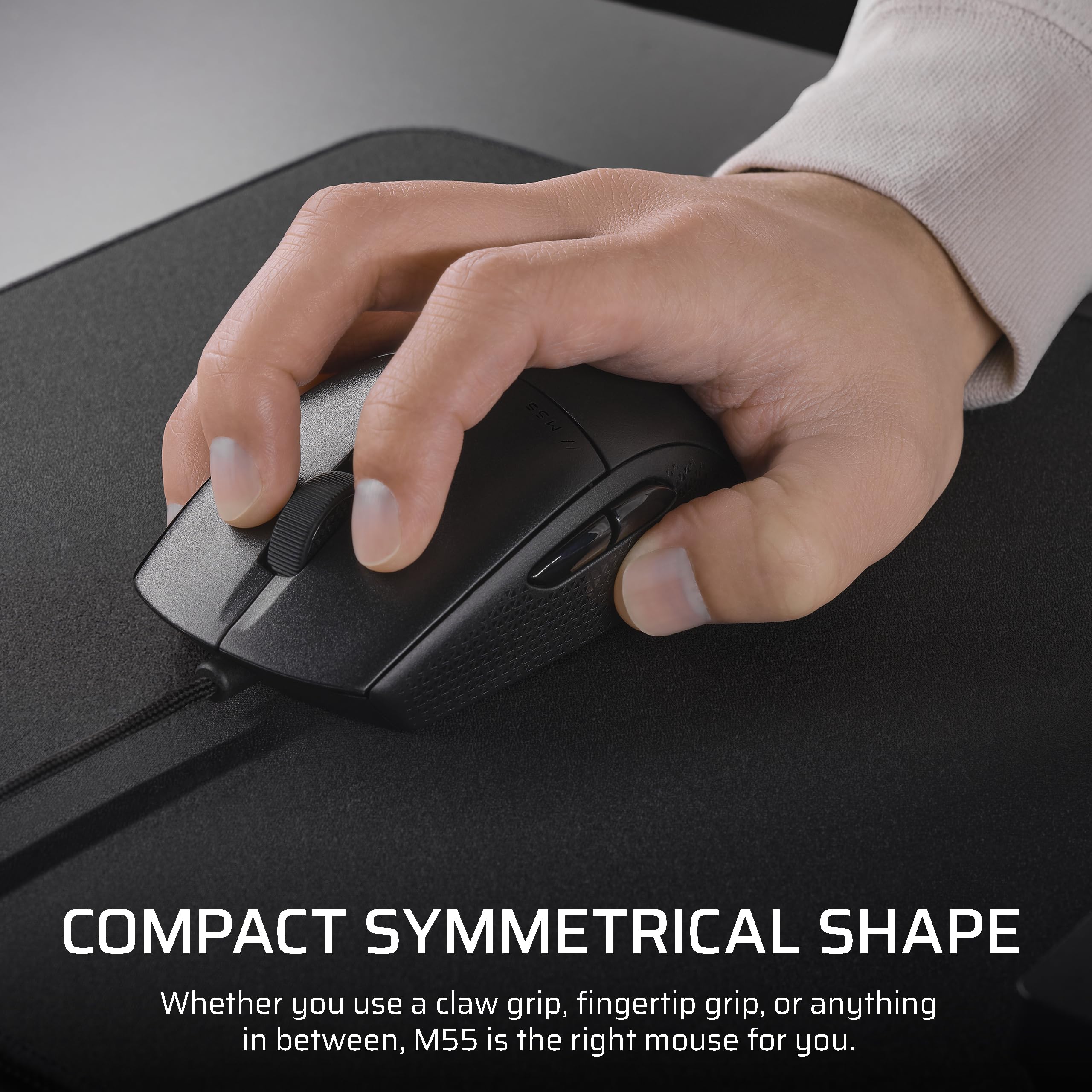 corsair-m55-wired-lightweight-fps-gaming-mouse-16-000-dpi-optical-sensor-6-progr image 3