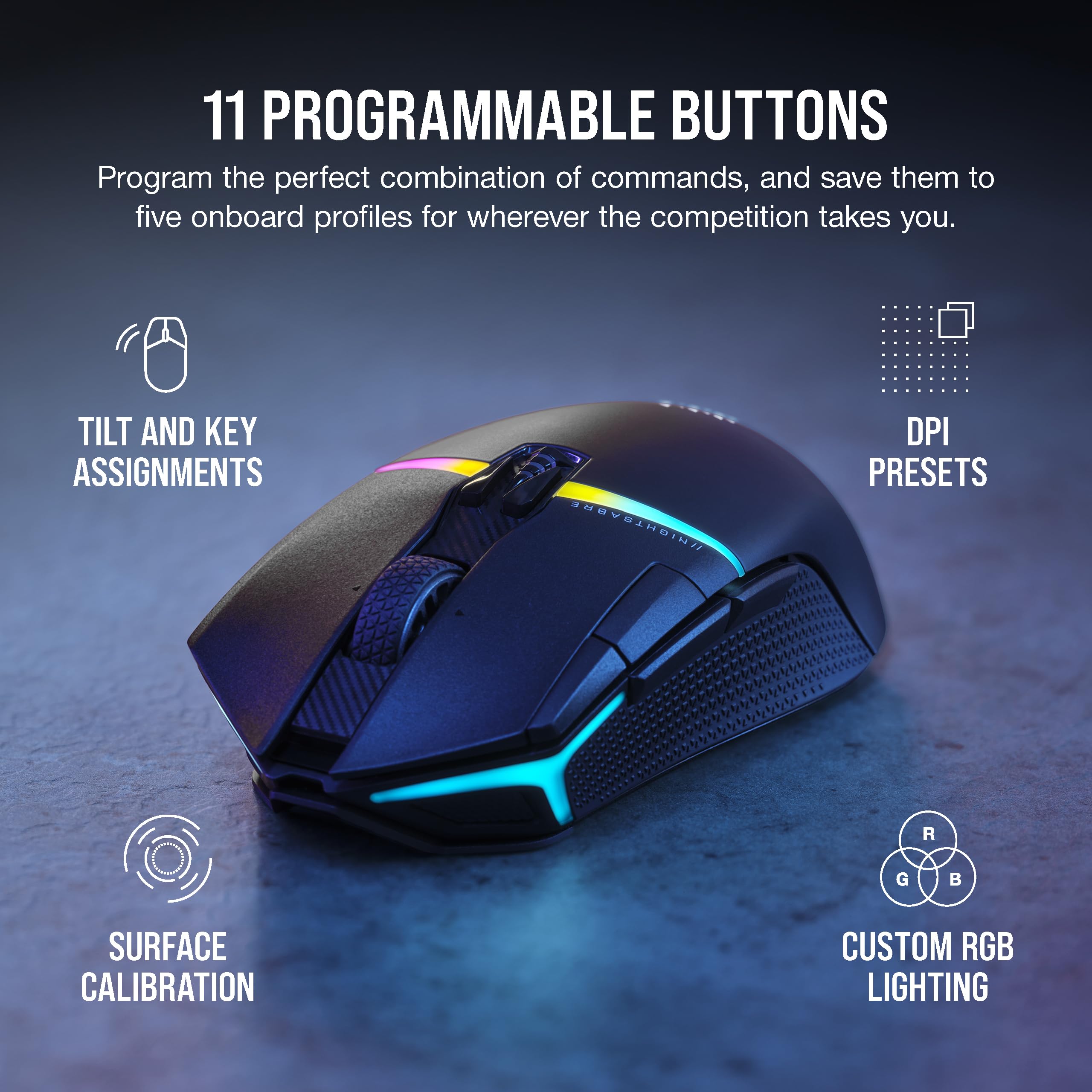 corsair-nightsabre-rgb-wireless-gaming-mouse-26-000-dpi-11-buttons-100hr-battery image 3