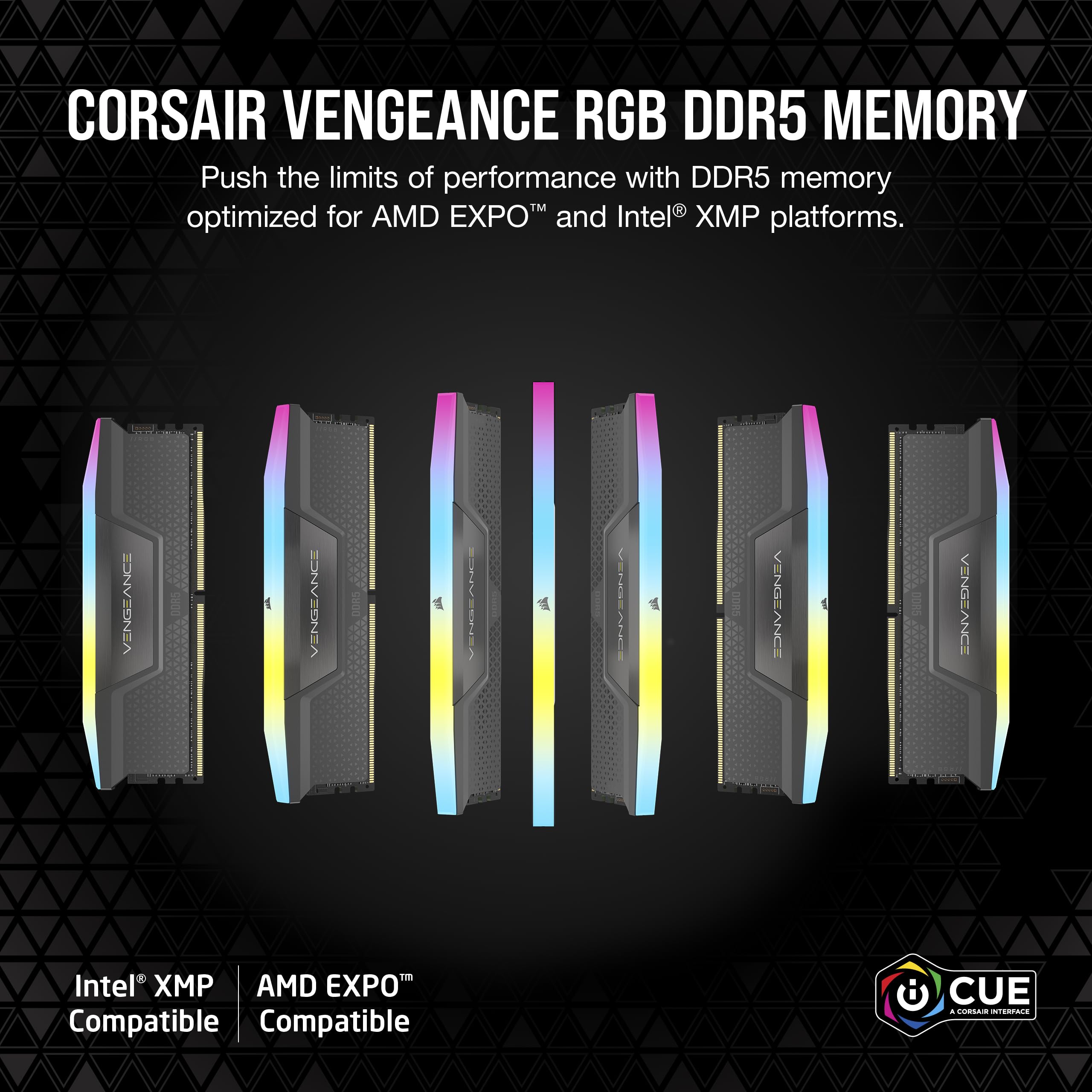 corsair-vengeance-rgb-ddr5-32gb-2-x-16gb-6000mhz-cl38-memory-amd-expo-intel-xmp- image 2