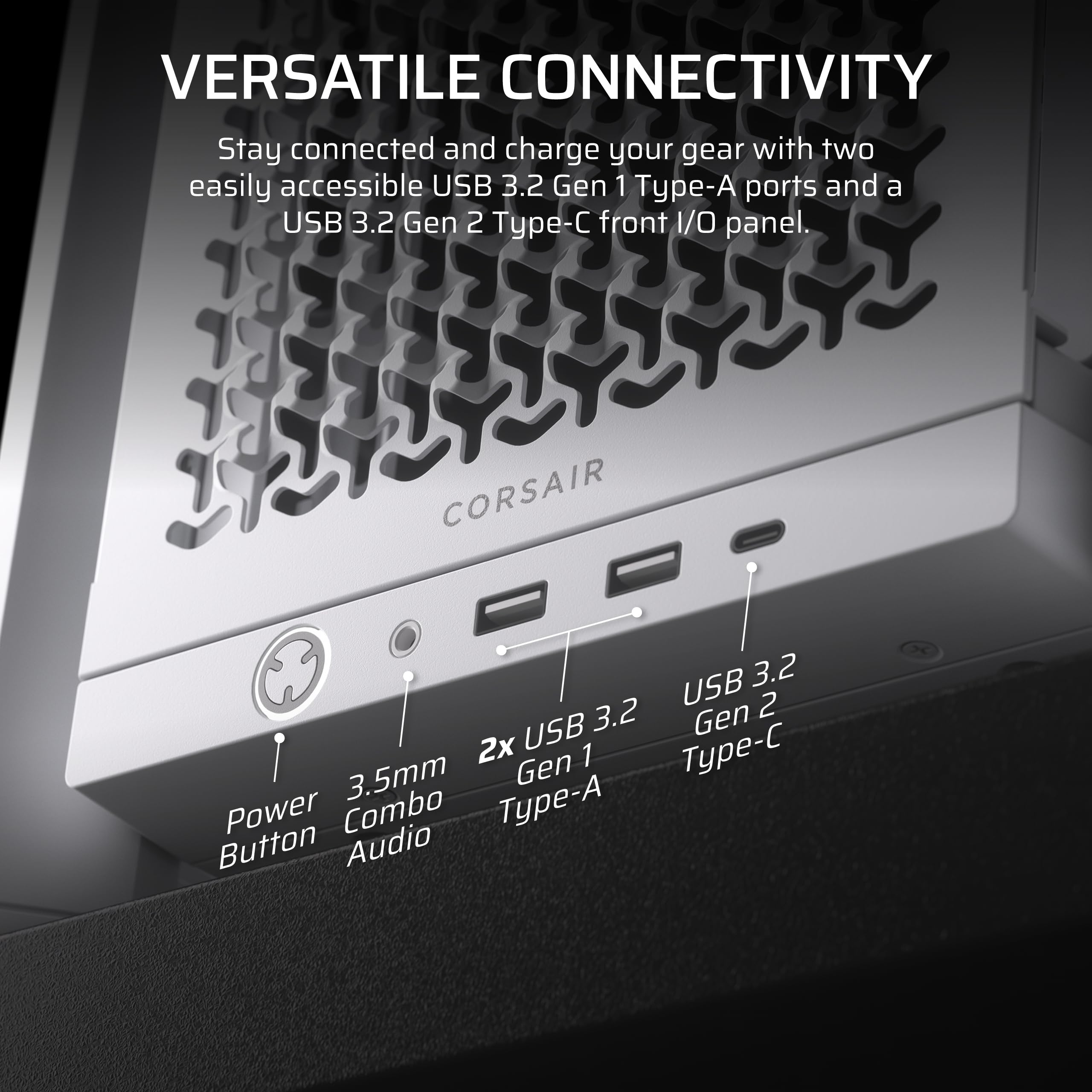 corsair-4000d-frame-modular-mid-tower-pc-case-white-high-airflow-infinirail-moun image 8