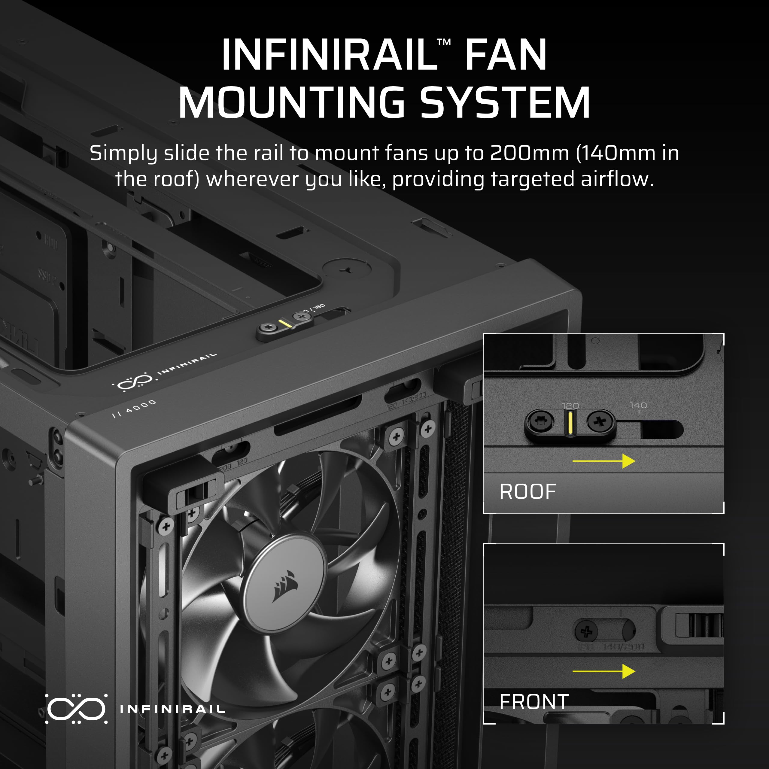 corsair-frame-4000x-rs-modular-mid-tower-atx-pc-case-rgb-front-panel-4x-rs120-pw image 6
