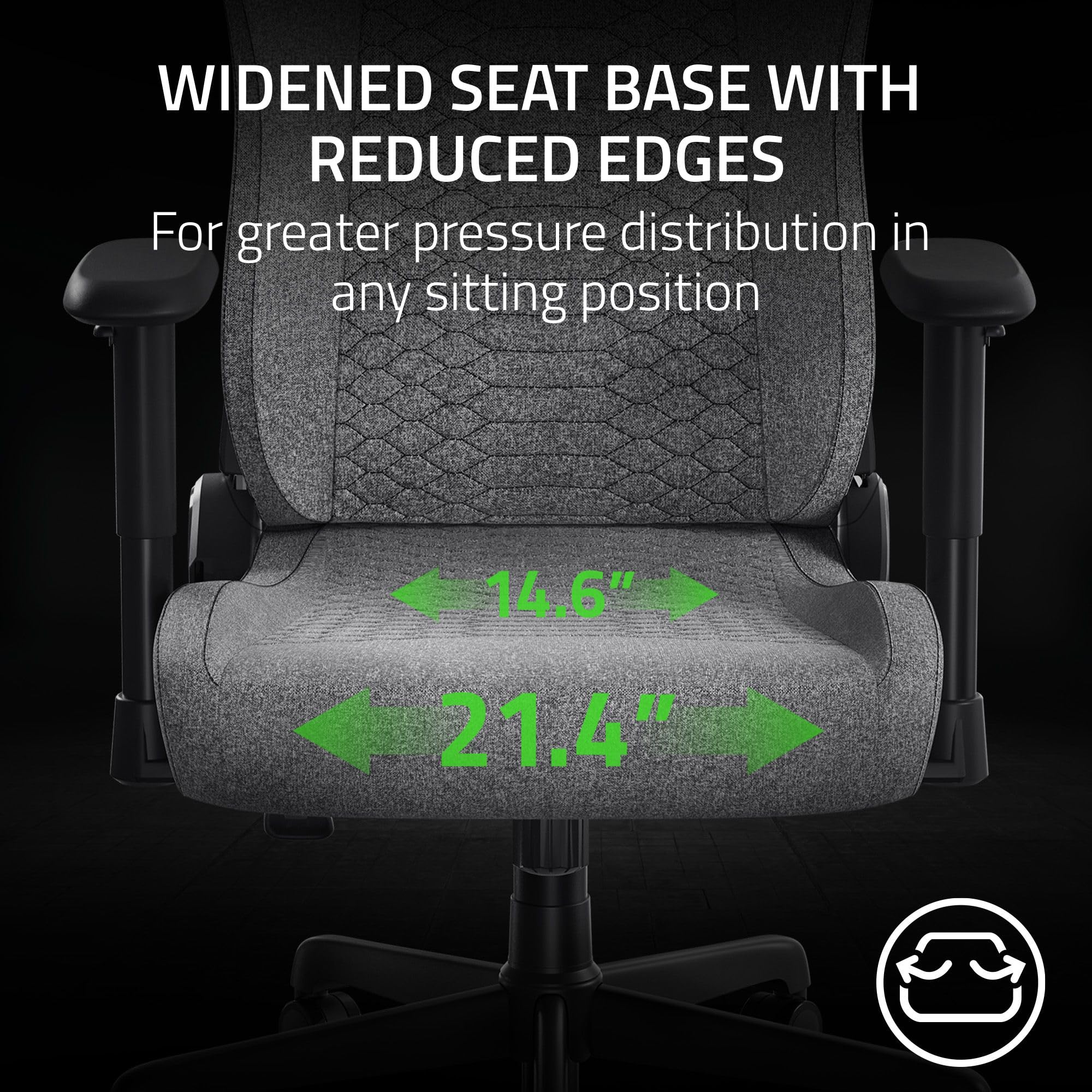 razer-iskur-v2-x-ergonomic-gaming-chair-built-in-lumbar-support-plush-fabric-152 image 5