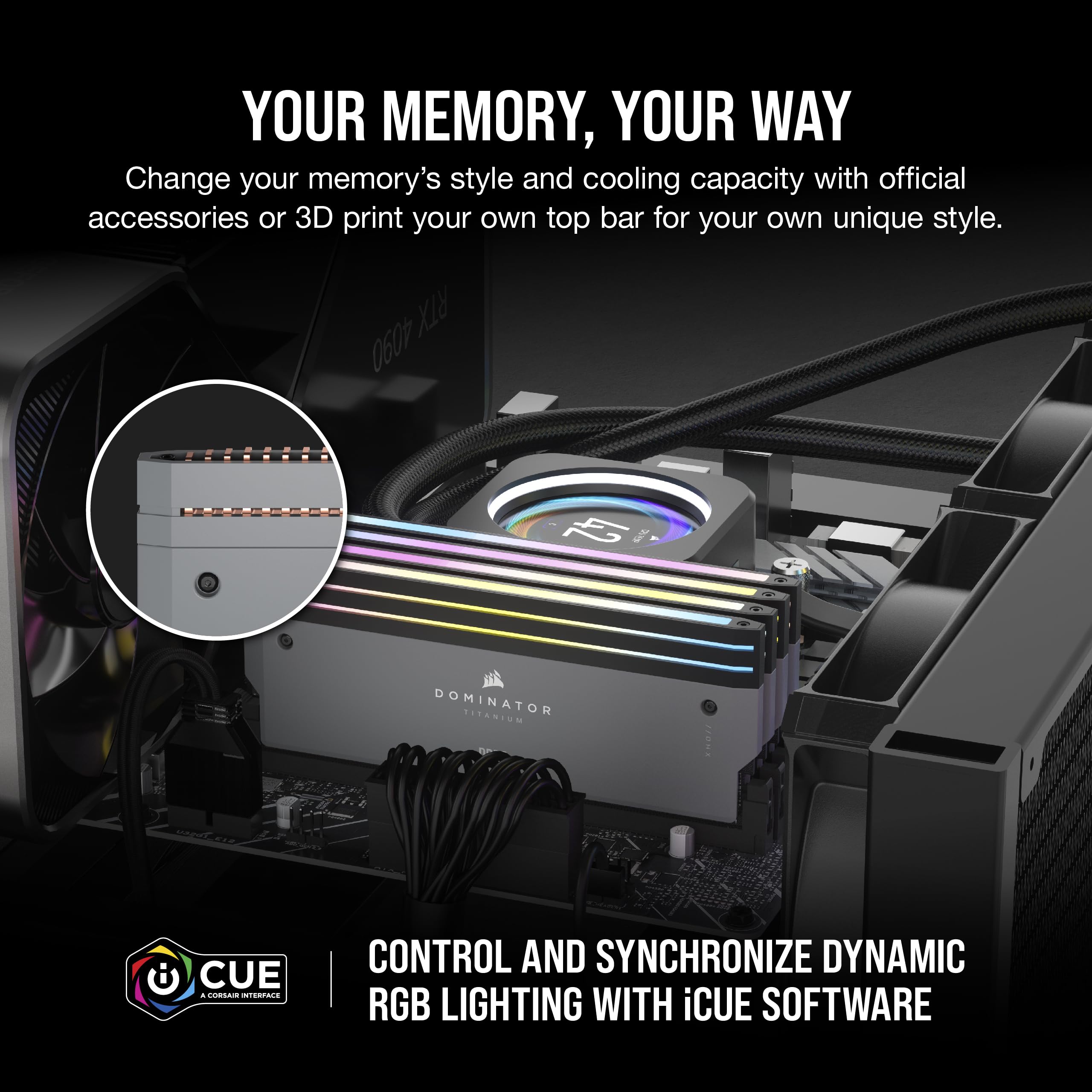 corsair-dominator-titanium-rgb-ddr5-64gb-2x32gb-6000mhz-cl30-memory-kit-gray image 4