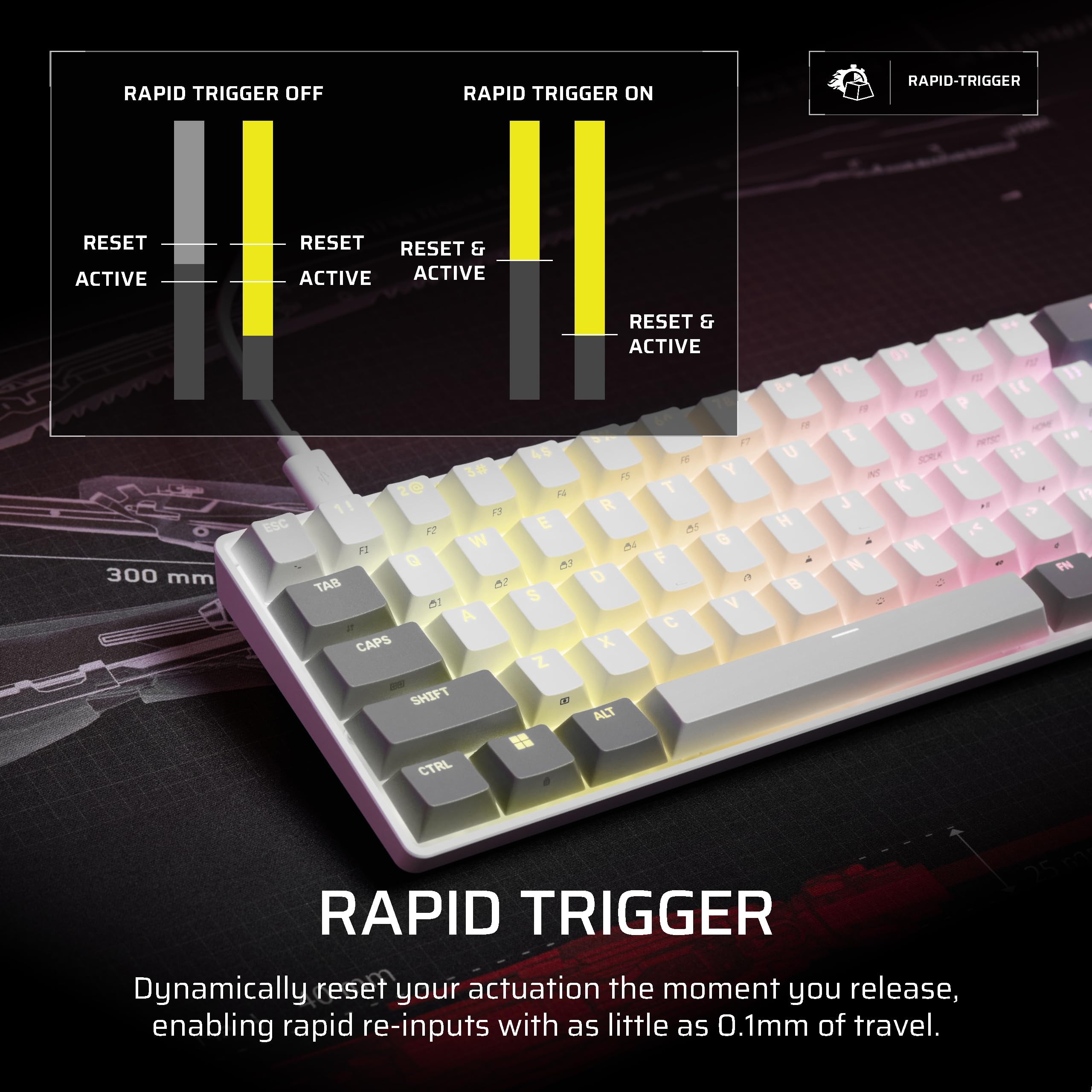corsair-clipper-pro-mini-60-hall-effect-fps-gaming-keyboard-rapid-trigger-socd-8 image 4
