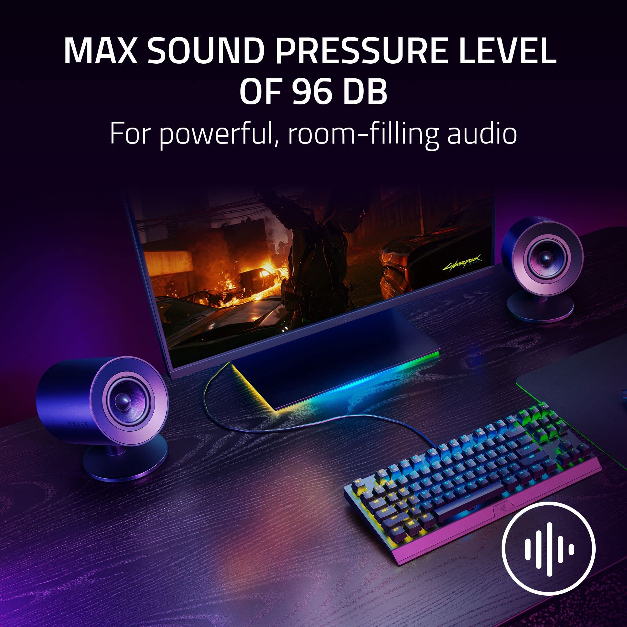 razer-nommo-v2-x-2-0-pc-gaming-speakers-with-thx-spatial-audio image 4