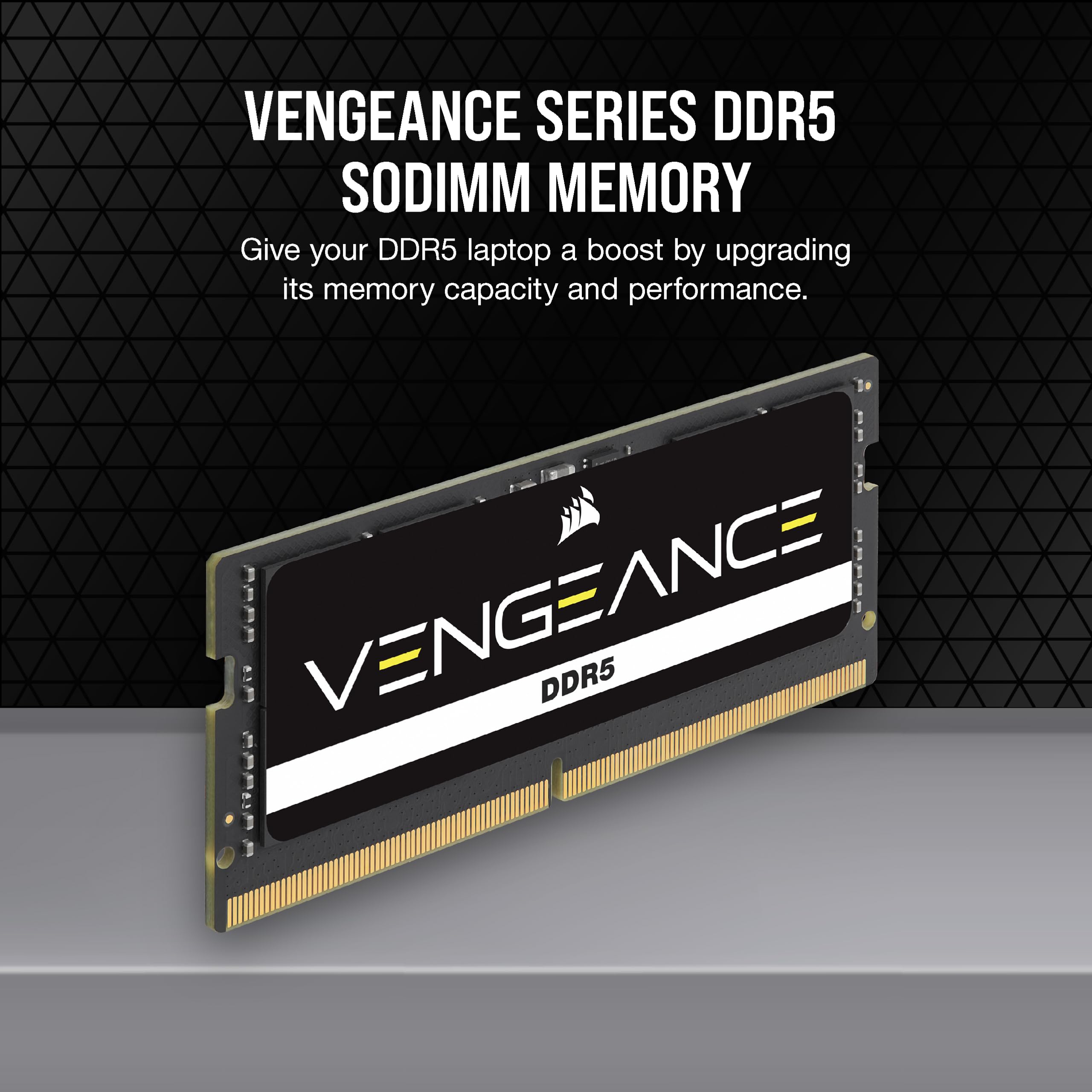 corsair-vengeance-ddr5-sodimm-32gb-2x16gb-5600mhz-c48-laptop-memory-black image 2