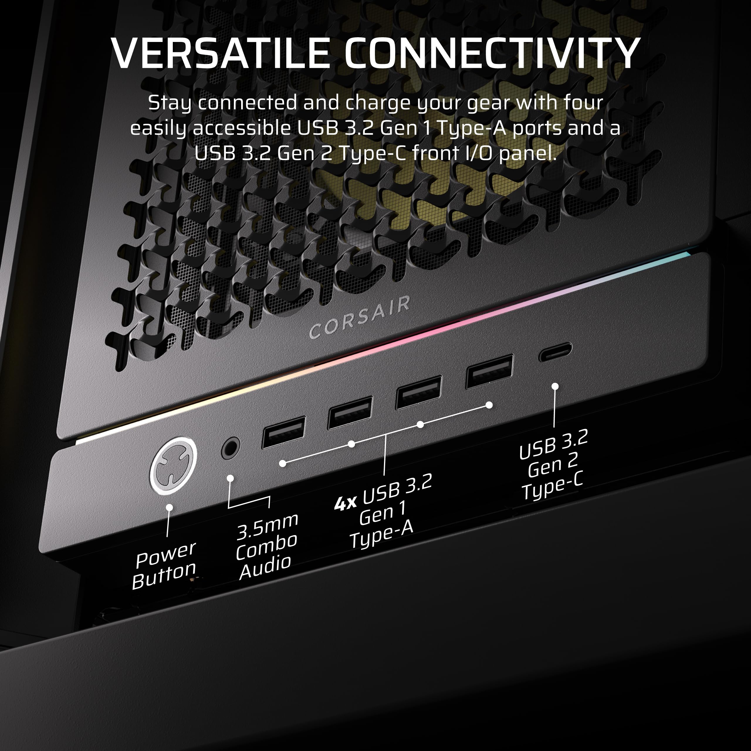 corsair-frame-5000d-rs-argb-modular-mid-tower-pc-case-high-airflow-4x-rs-argb-fa image 7