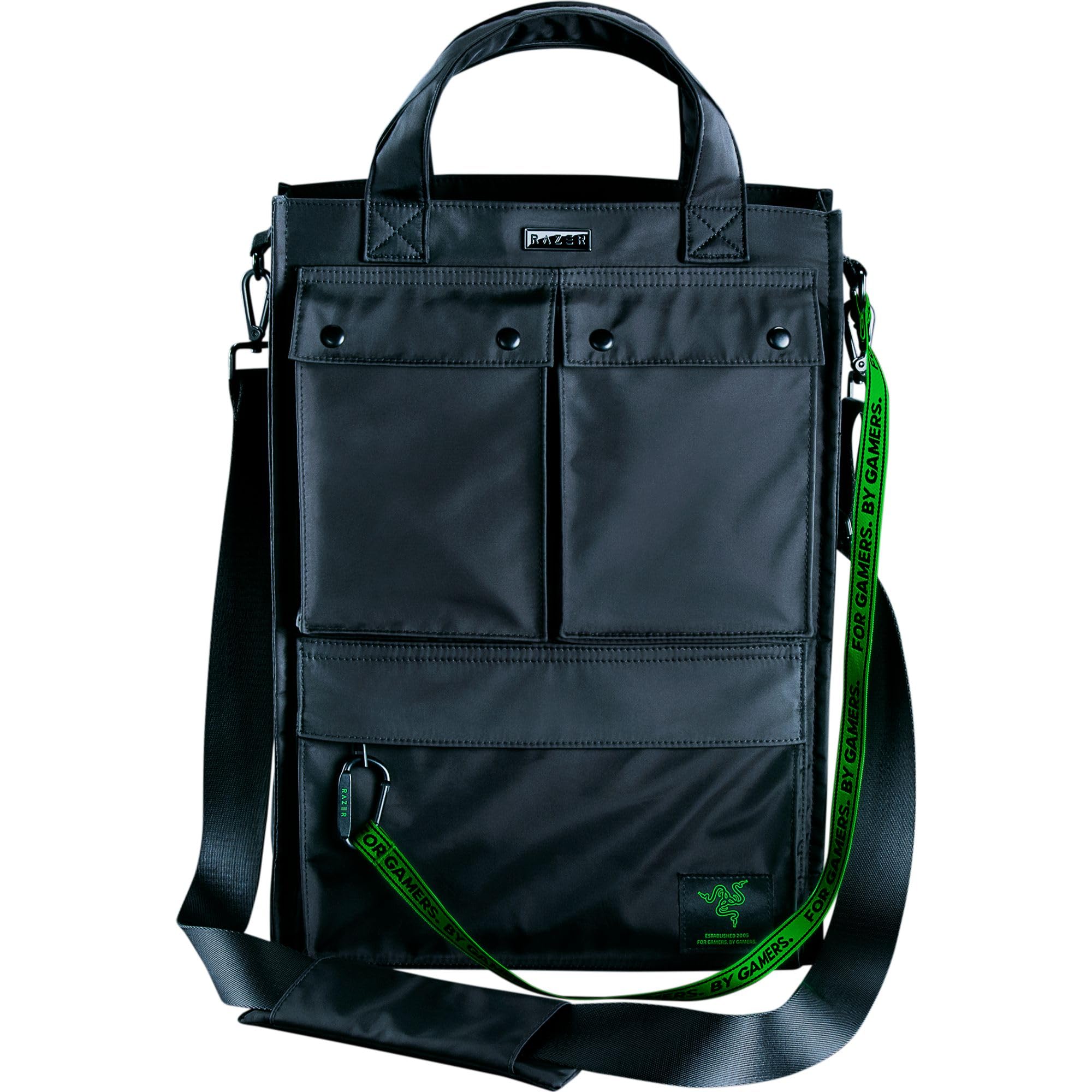 razer-xanthus-tote-bag-16-padded-laptop-compartment-water-repellent-nylon-detach image 1